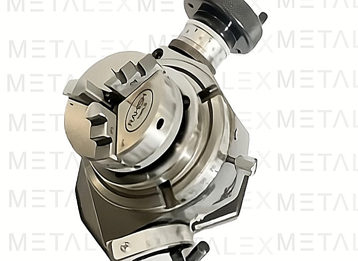 METALEX 4" (100mm) Tilting Rotary Table with 50mm 3-Jaw Mini Lathe Chuck Milling
