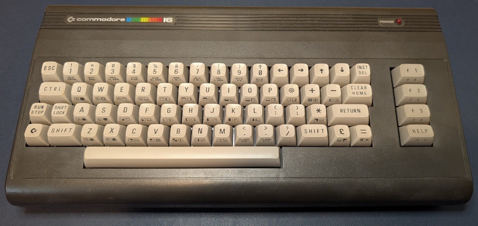 Commodore 16 C16 Computer, PLAnkton, 64K RAM, Joystick adapter, Multicart 264