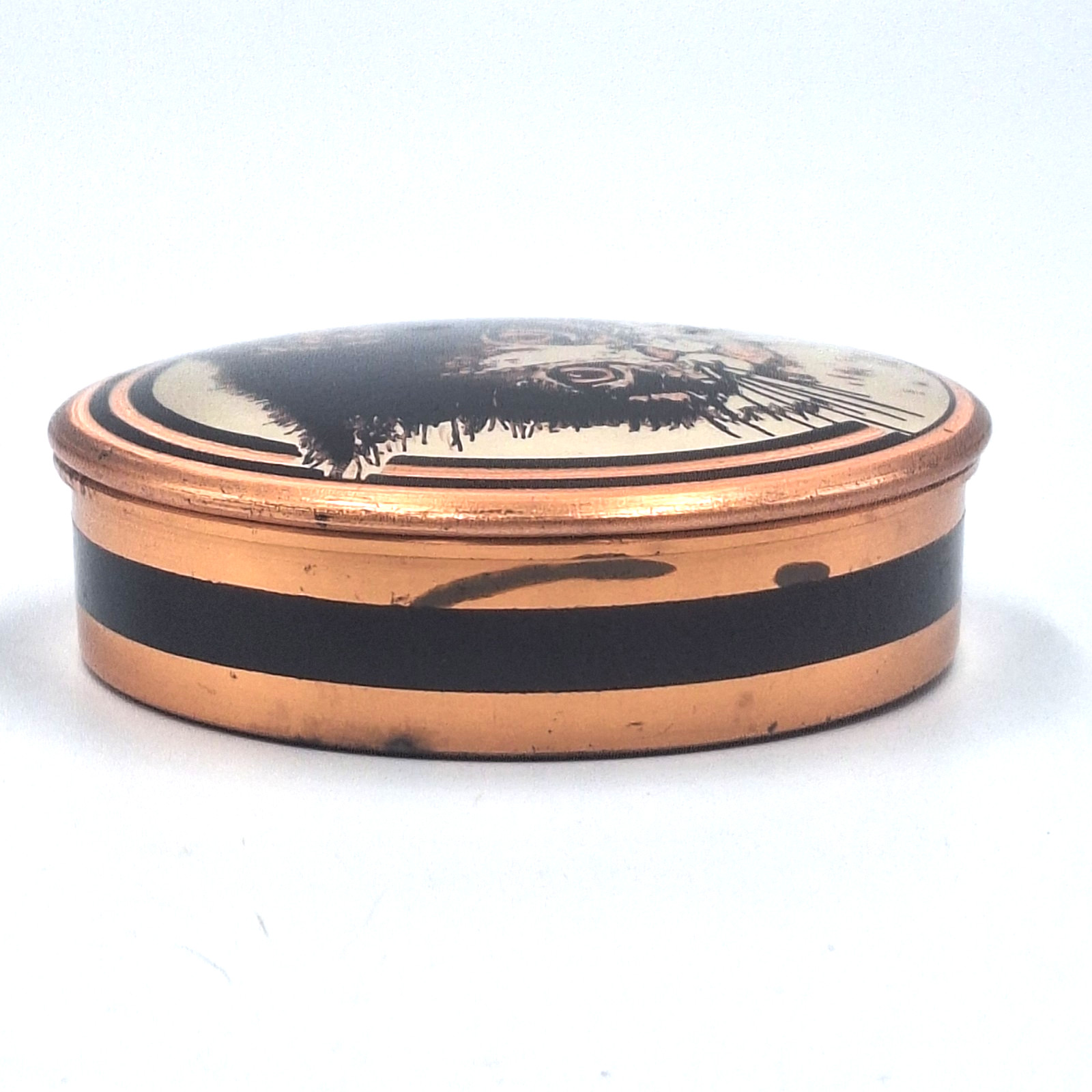 1994 Copper Cat Kitten Trinket Box