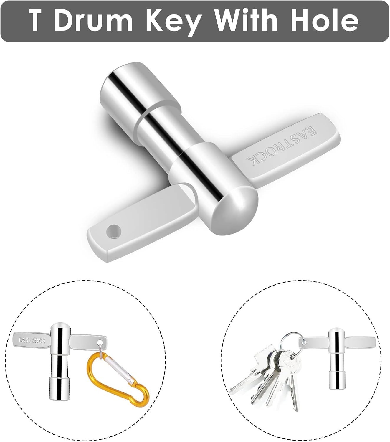 Chrome-Plated 4-Pack: Essential Drum Tuning Keys Offering Fast Performance