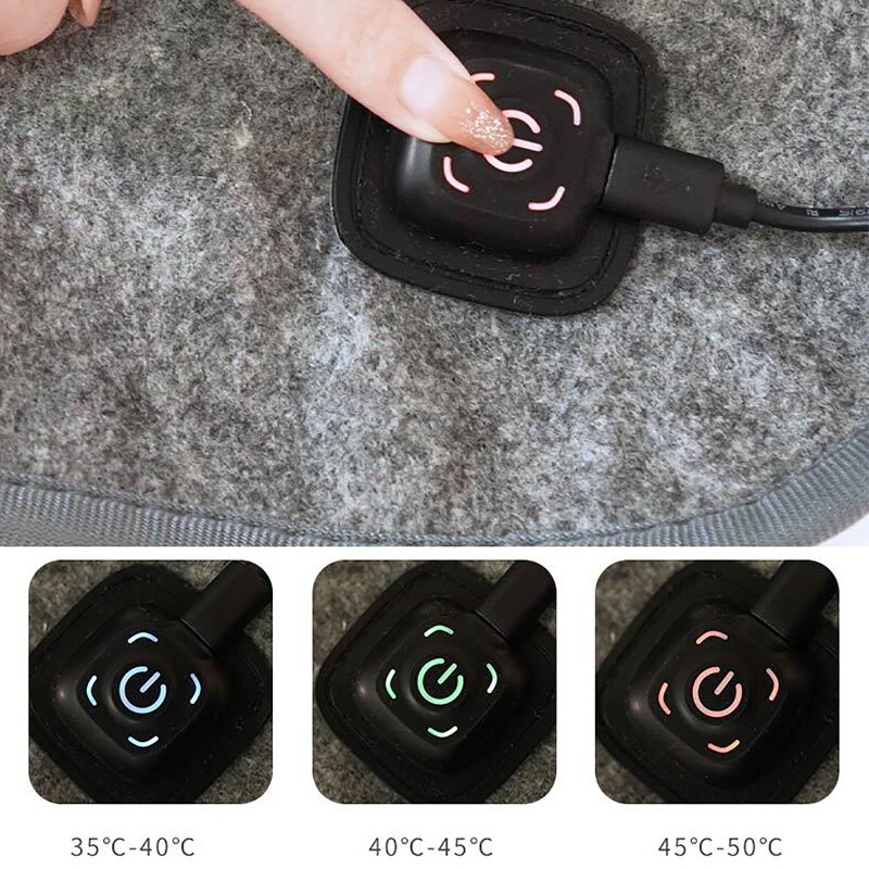 Electric Heated Blanket Fast Heating 3 Gear Portable USB Heated Mattress Outdoor