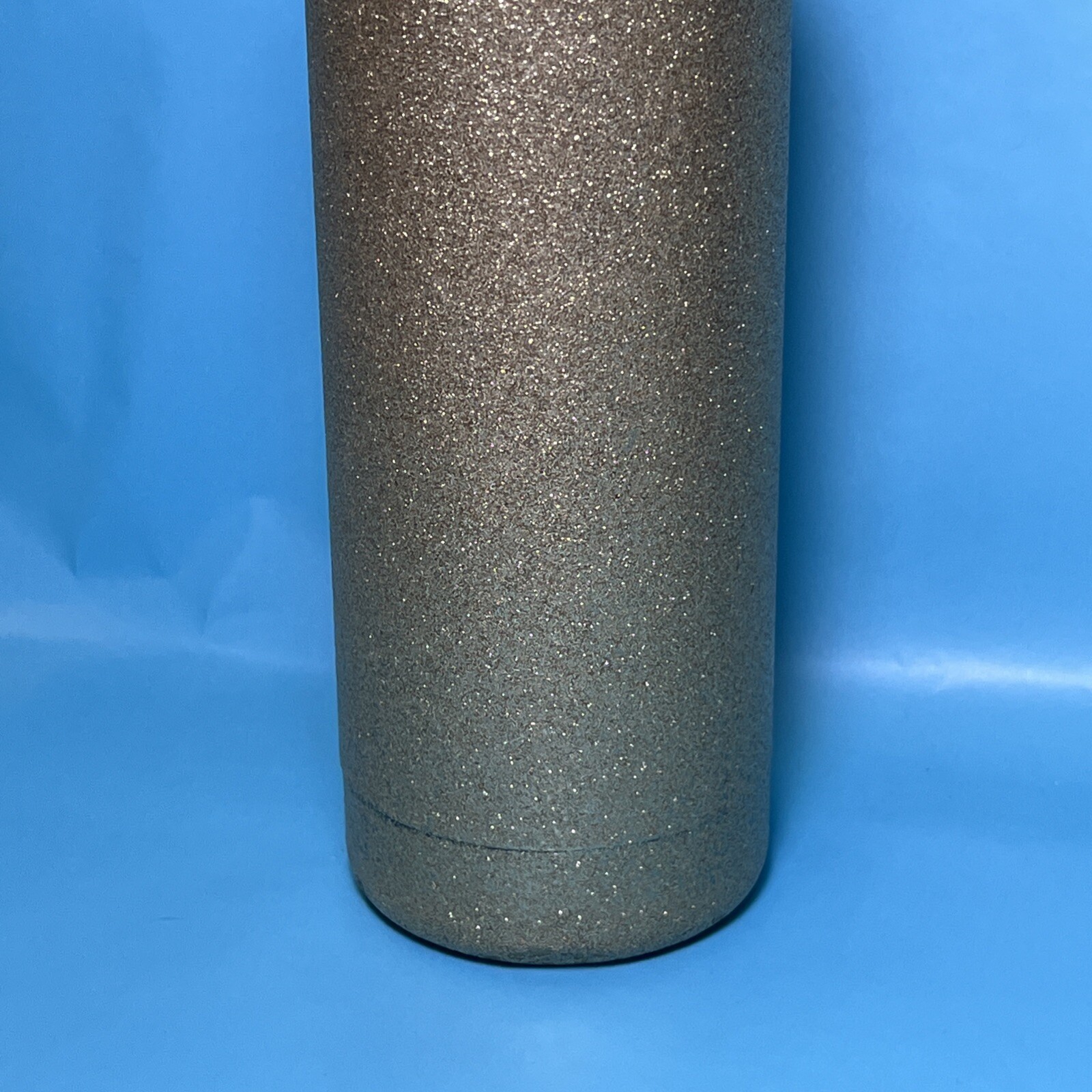 Lenox Kate Spade Gold Glitter Stainless Steel Water Bottle Thermos 17 Oz