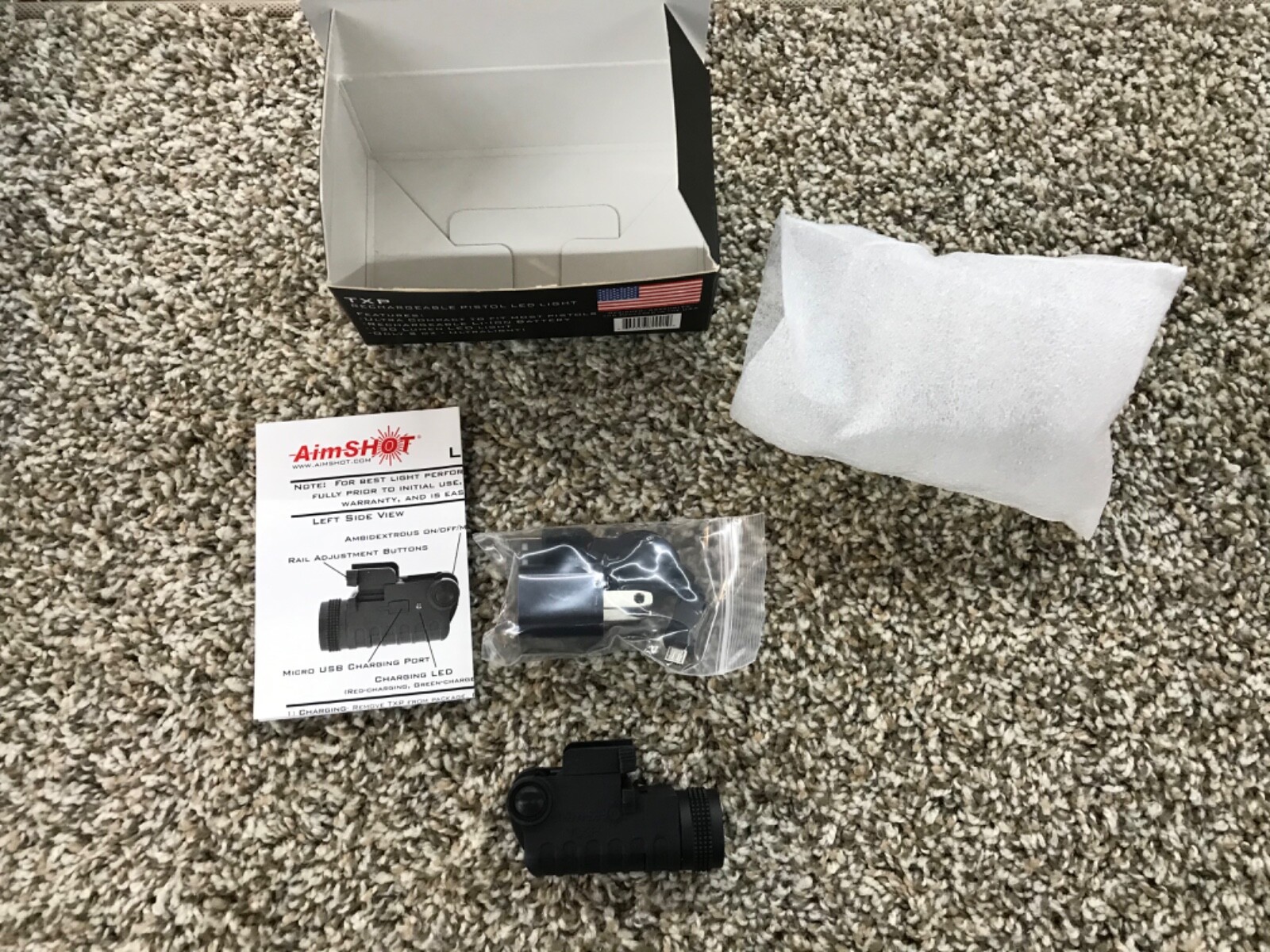AimShot TXP Rechargeable Pistol LED Light