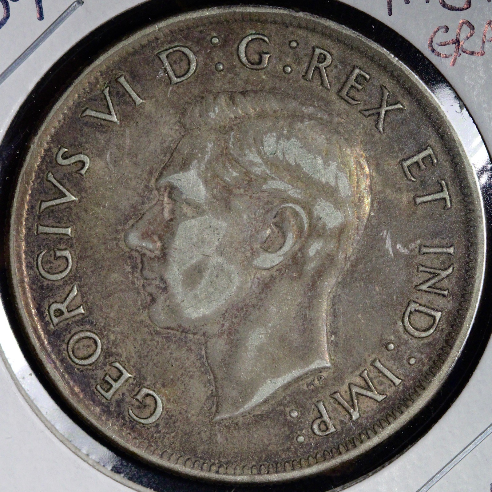 1939 Canada One Dollar King George VI Toned E389 RTW