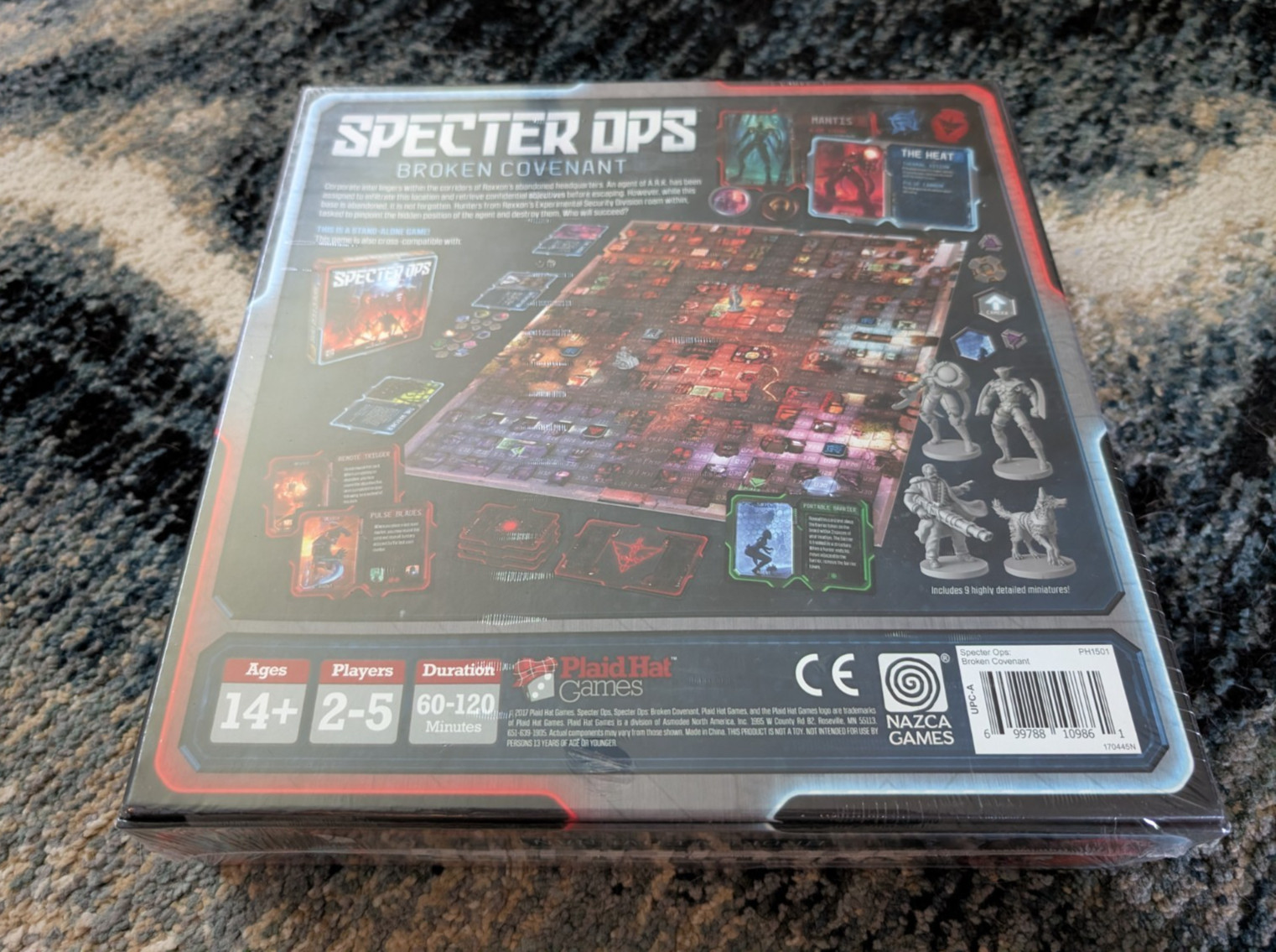NEW Sealed Specter Ops Broken Covenant Plaid Hat Board Game by Emerson Matsuuchi