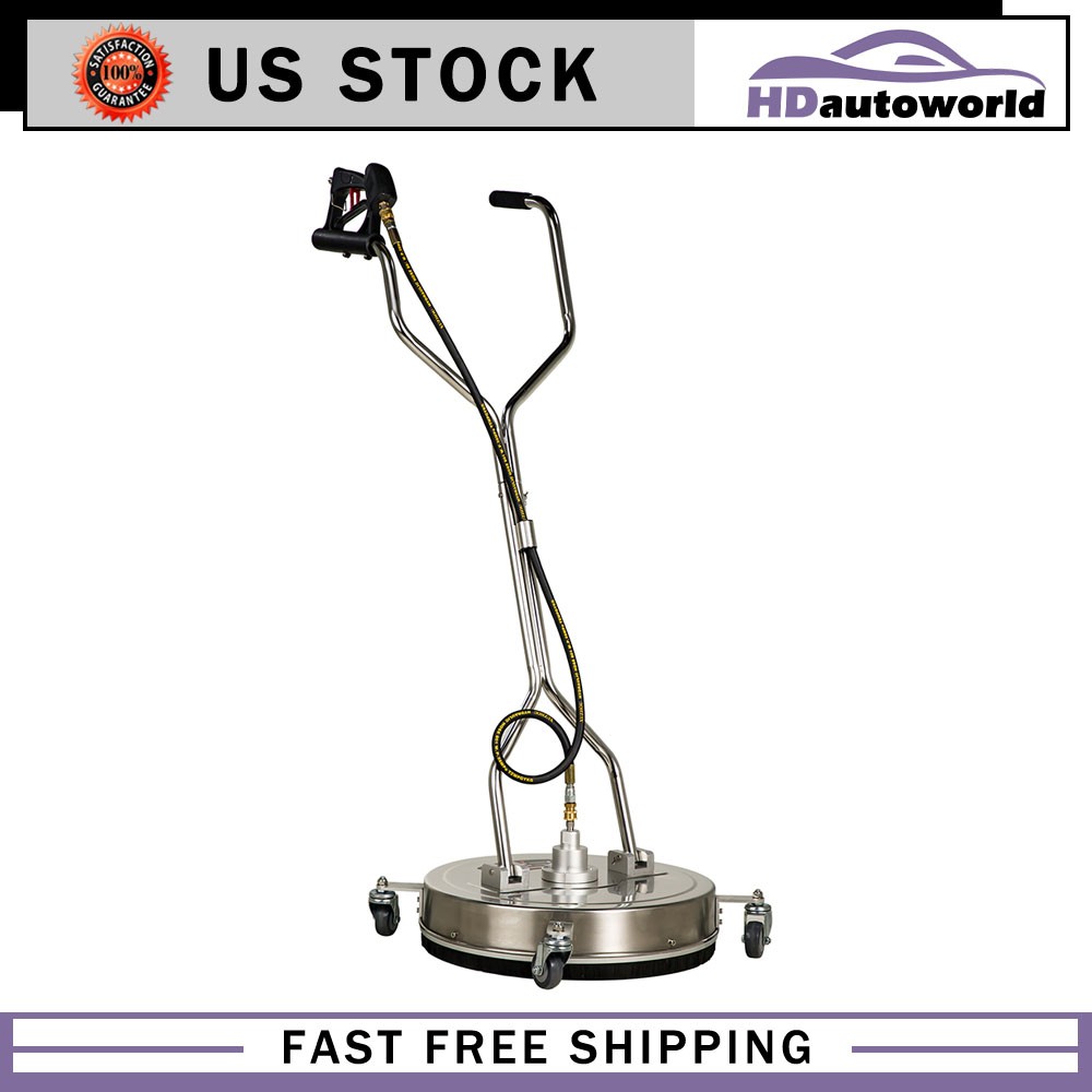 20'' Pressure Washer Surface Cleaner 4500PSI Power Washer Dual Handle with Wheel