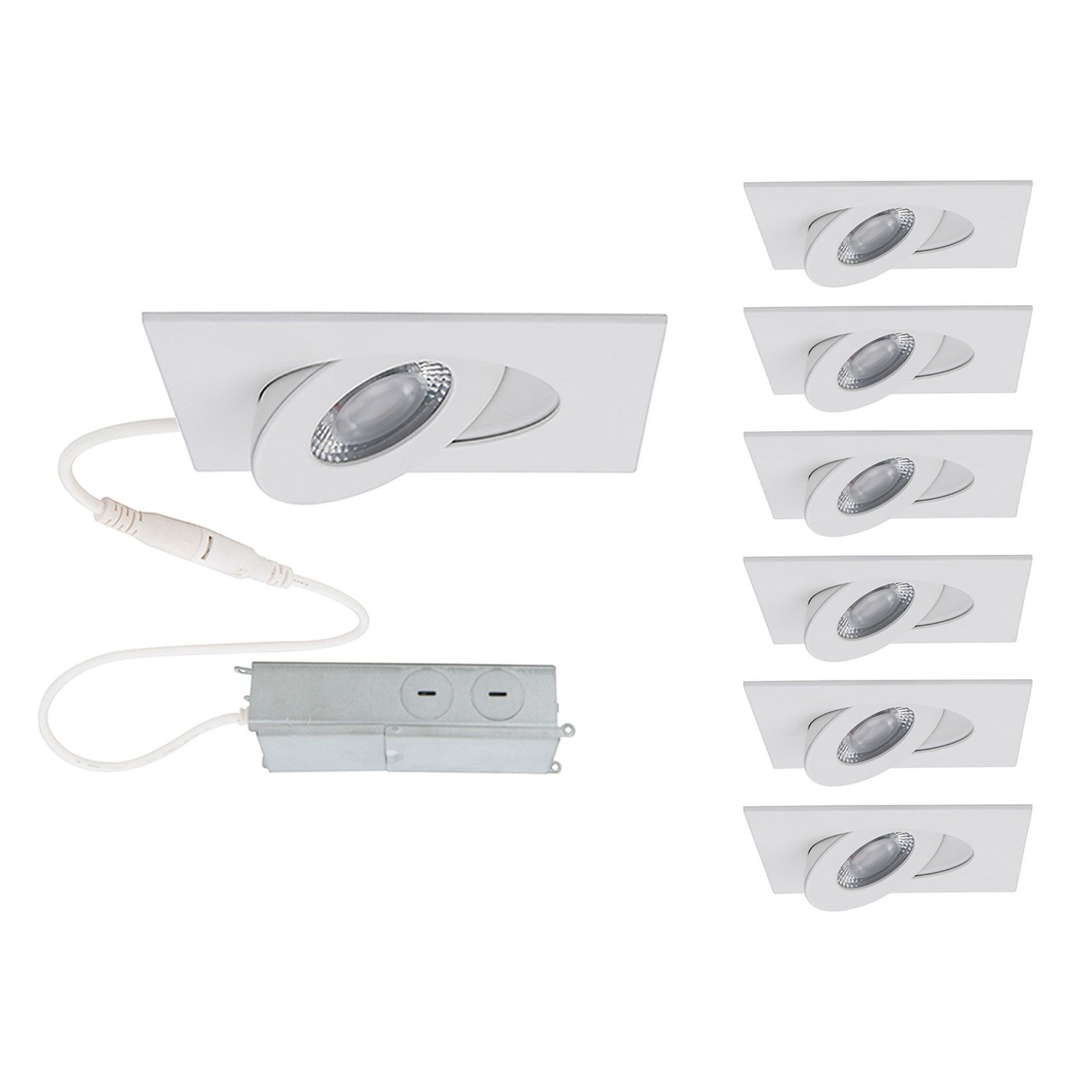Used WAC Limited R2ESAR-W930-WT-6 Lotos - 6W 1 LED Square Adjustable Recessed