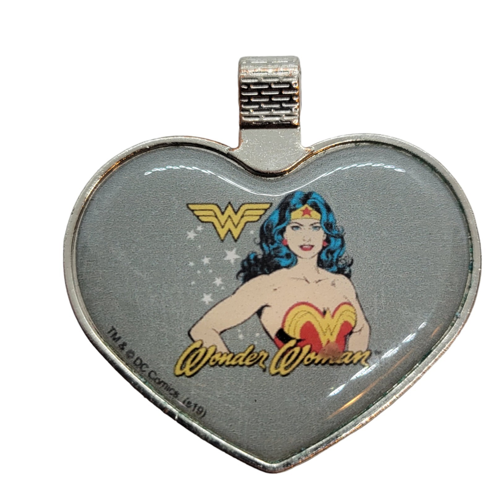 Wonder Woman Heart Shaped Pendant - DC Comics