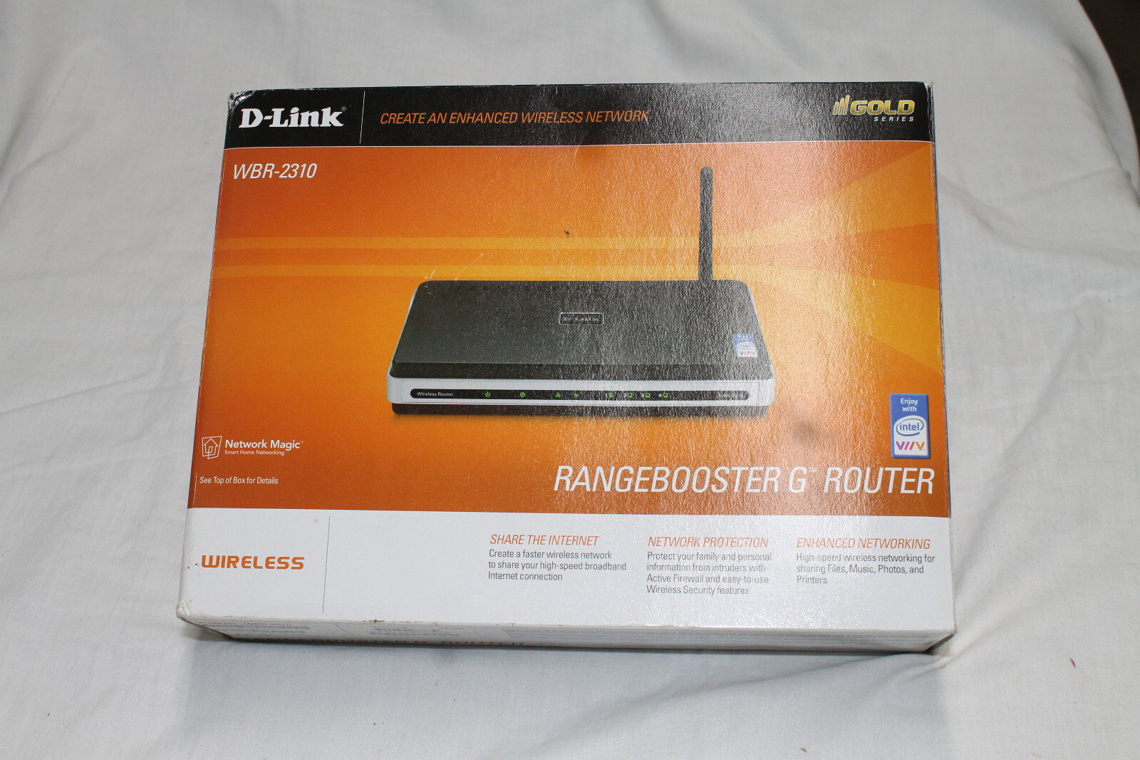 D-Link Rangebooster G Router - Wireless - WBR-2310  - New Open Box