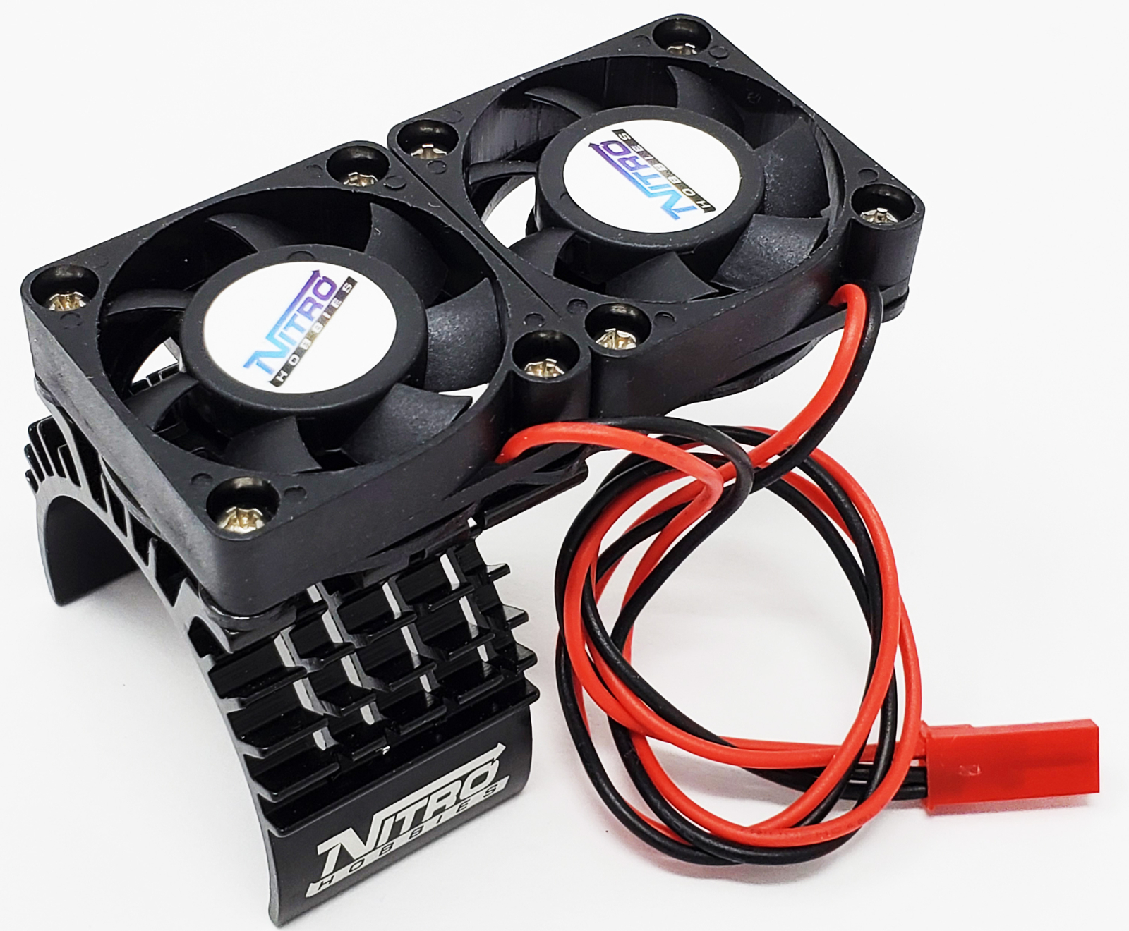 NHX 540 / 550 Motor Aluminum Heat Sink w/ Twin Cooling Fan Black