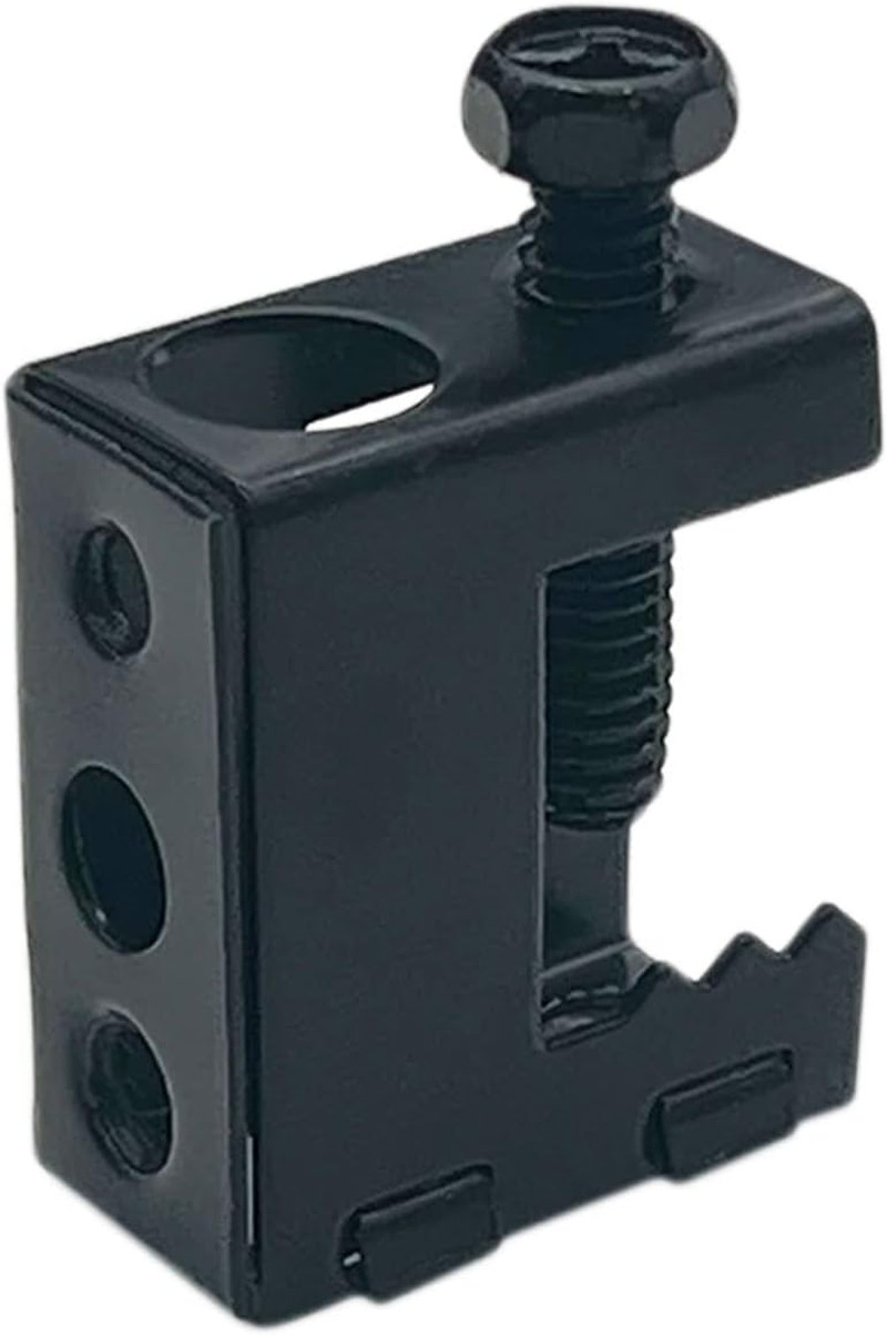 100 Packs Beam Clamps, 1/4"-20 Black Steel Bolt-on Clamp Hangers