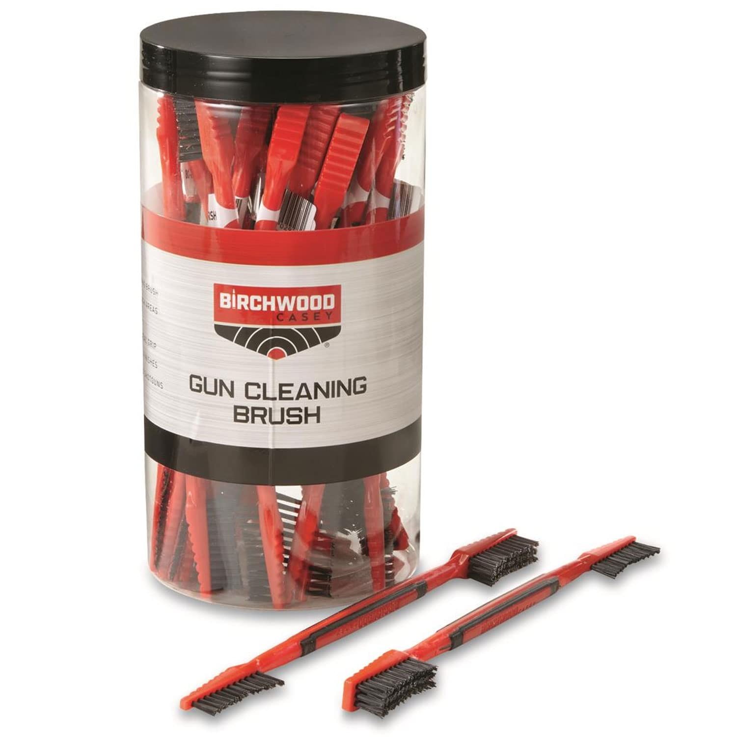 Birchwood Casey Dual End Nylon Cleaning Brushes | Gun Maintenance 25-Piece Set