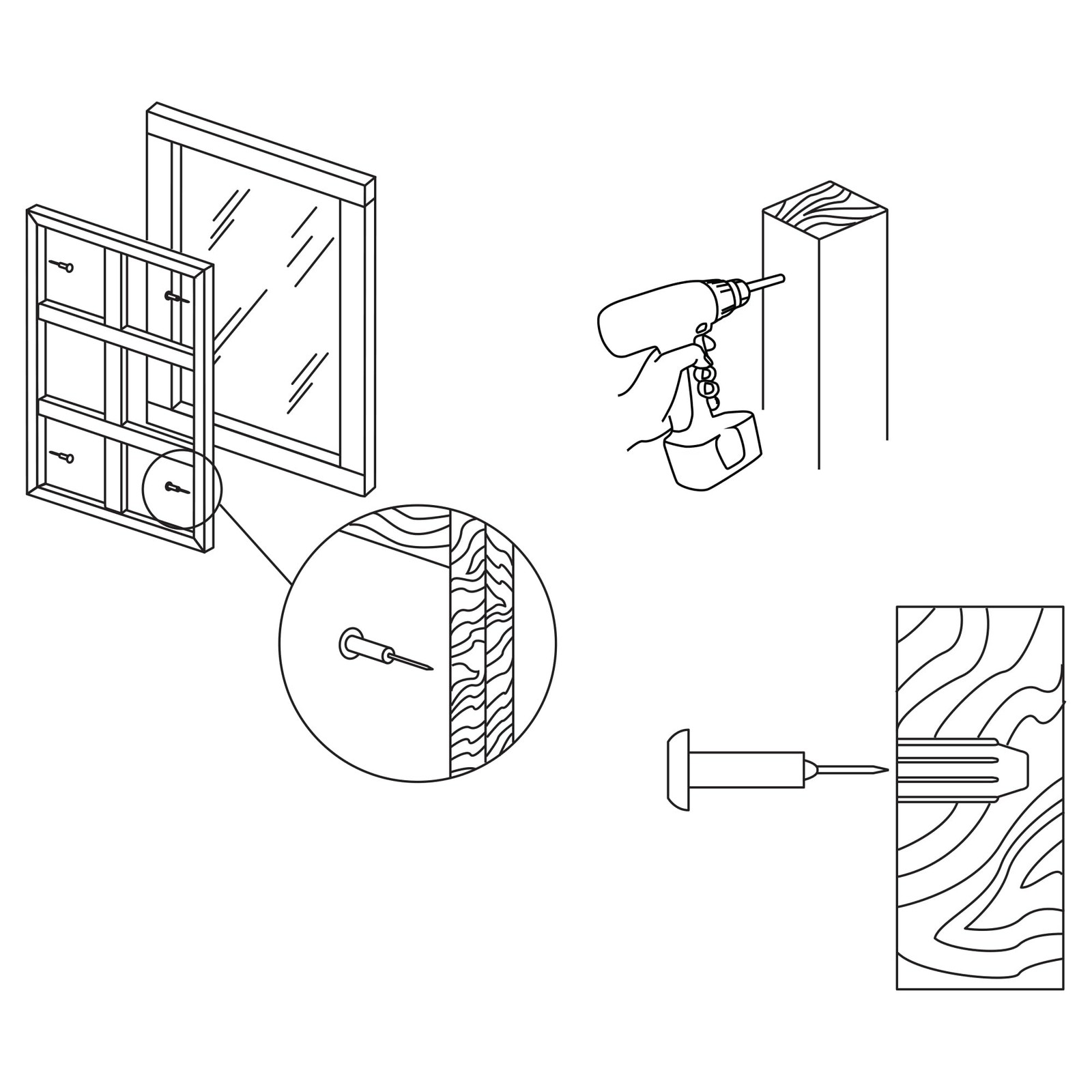 L 5776 Window Mullion Grid Retainer Pins 6 Pack