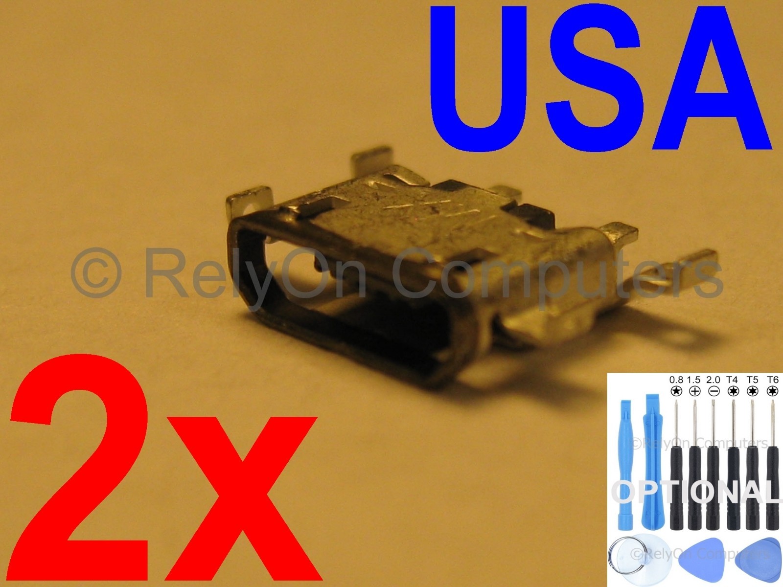 2x Micro USB Charging Port For Verizon Motorola Droid Ultra XT1080 Maxx XT1080M