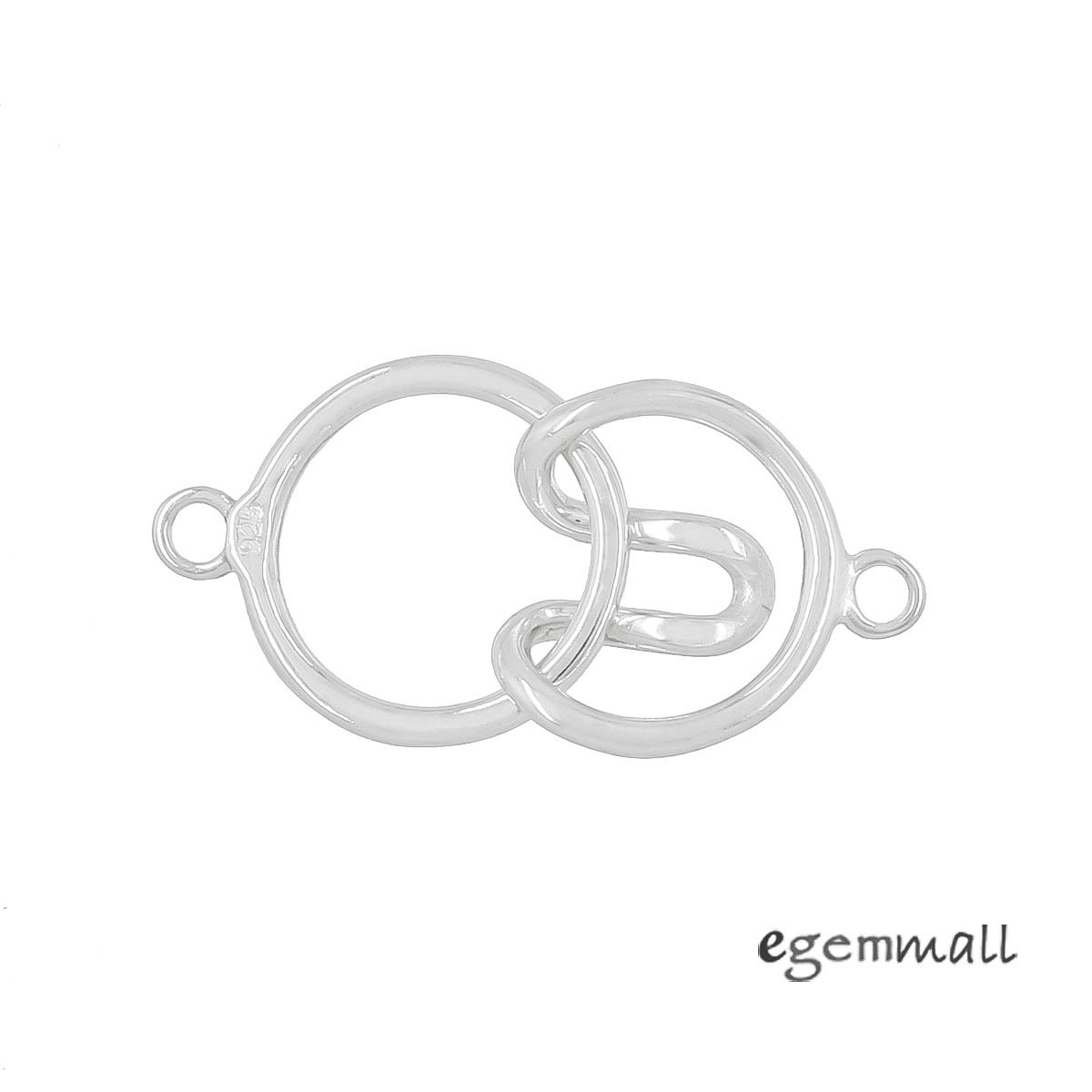 Sterling Silver 1-Strand Round Hook and Eye Clasp #99581