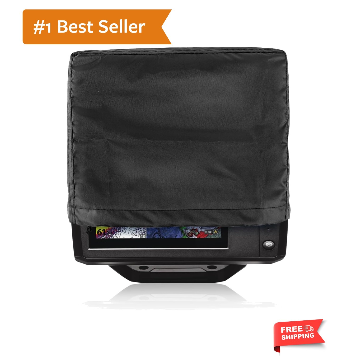 Fishfinder Cover 3-10in,Depth Finder Oxford Fabric Waterproof Protection Acce...
