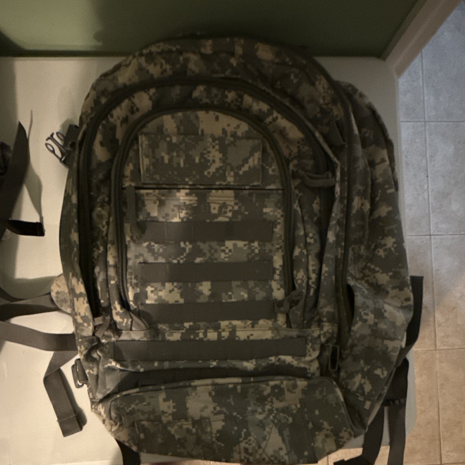 Digital Camo Military Tactical MOLLE Backpack Pack w/ Padded Waist Belt