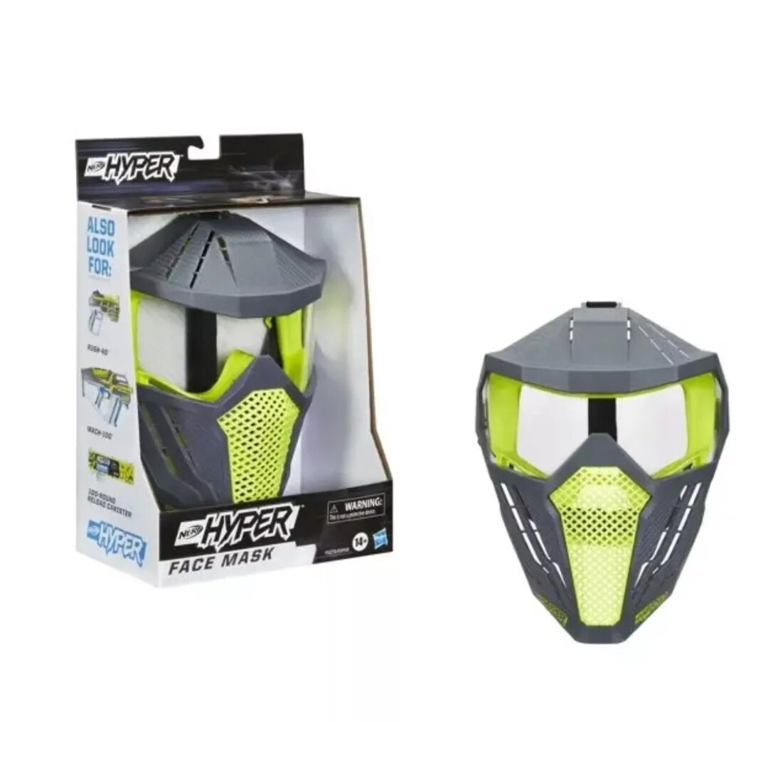 Nerf Hyper Face Mask Breathable Design with Adjustable Strap YELLOW 2020