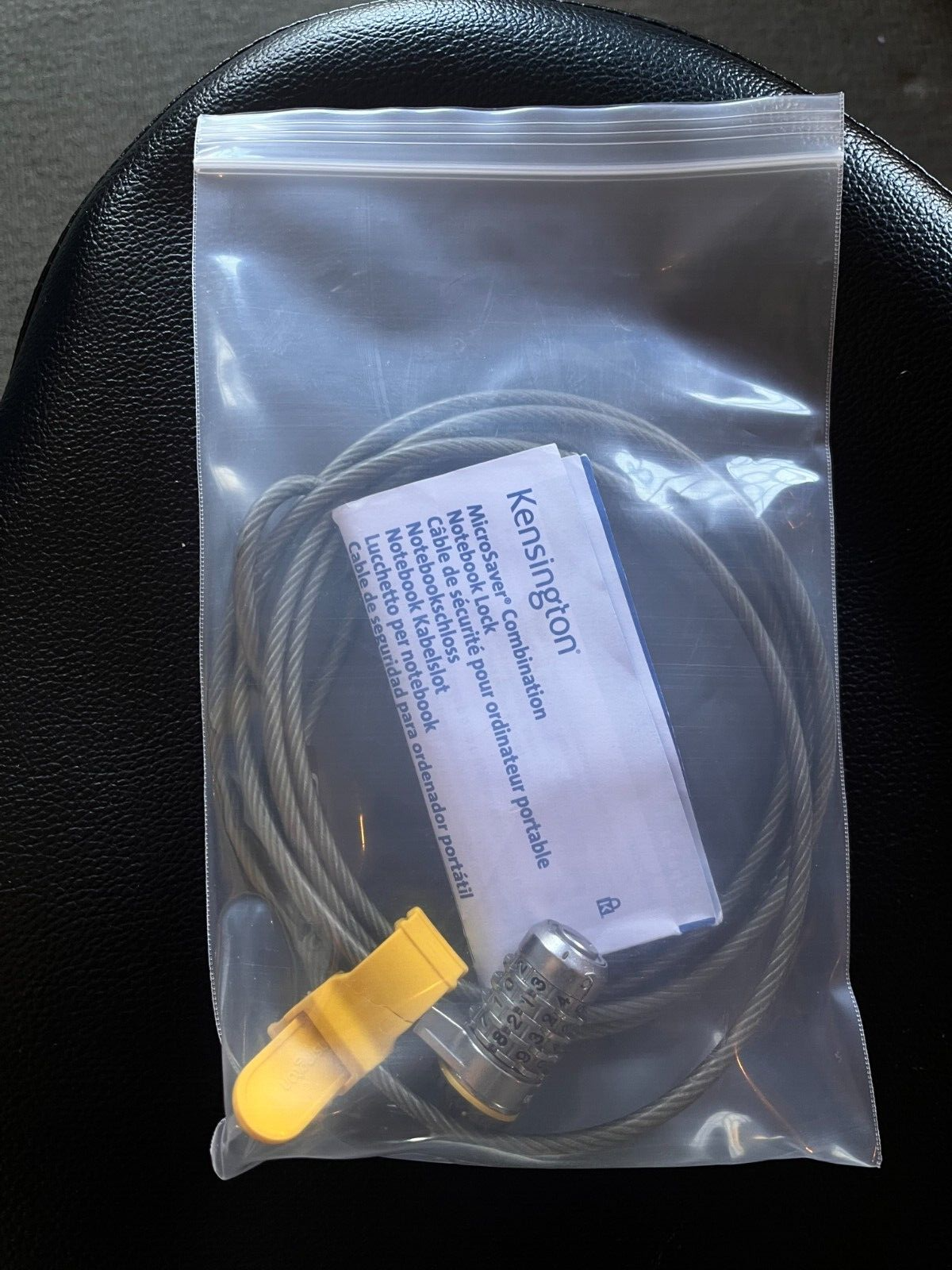 Kensington MicroSaver laptop combo lock