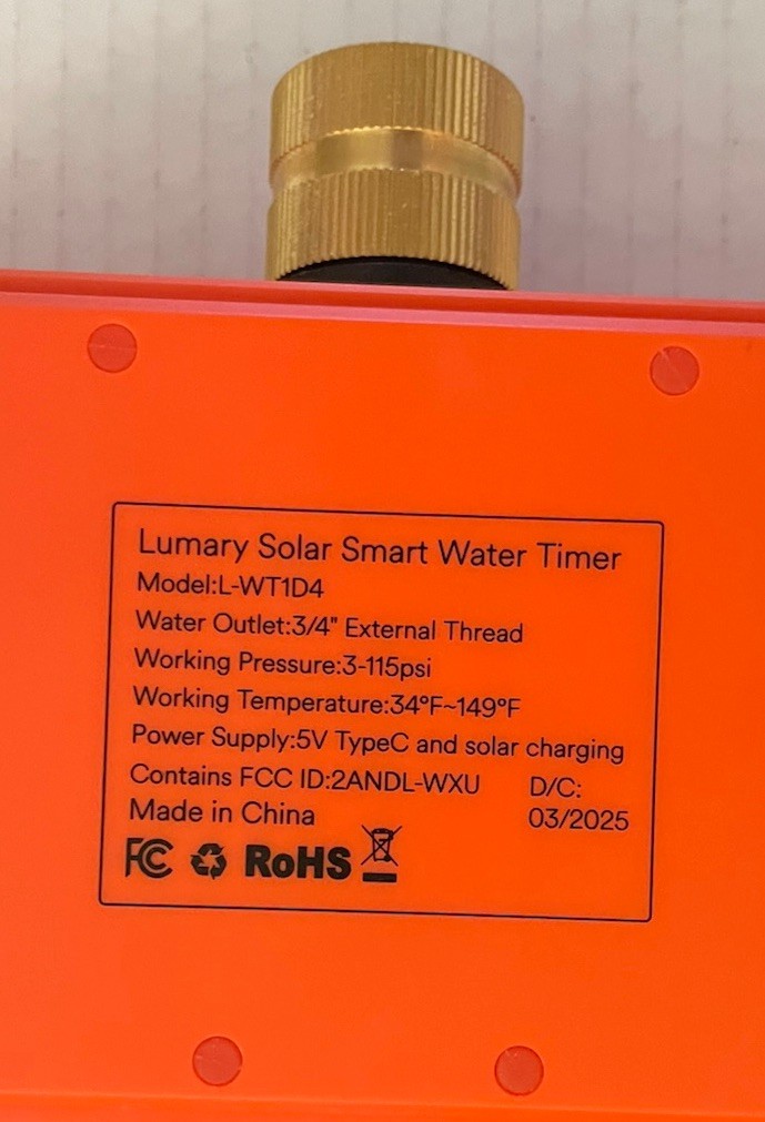 Solar Smart Water Timer