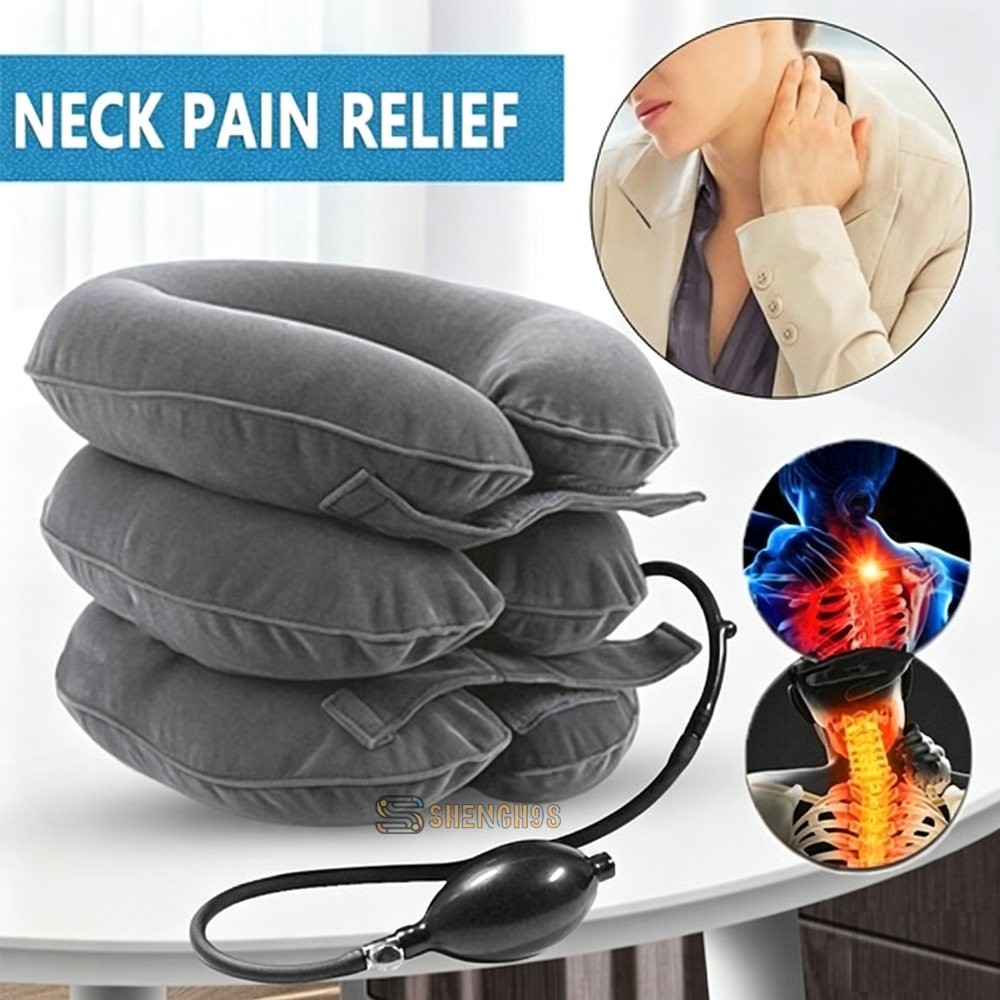 Dispositivo de tracción cervical para alivio instantáneo del dolor de cuello