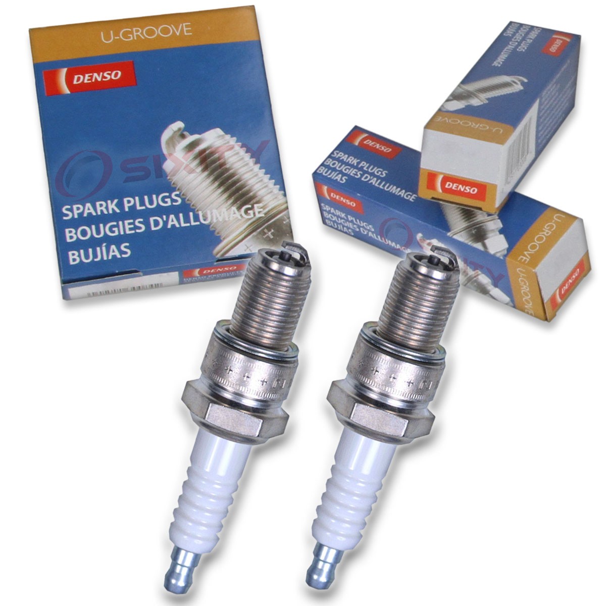 2 pc Denso Standard U-Groove Spark Plug for Yamaha YFZ350 Banshee 1987-2006 in