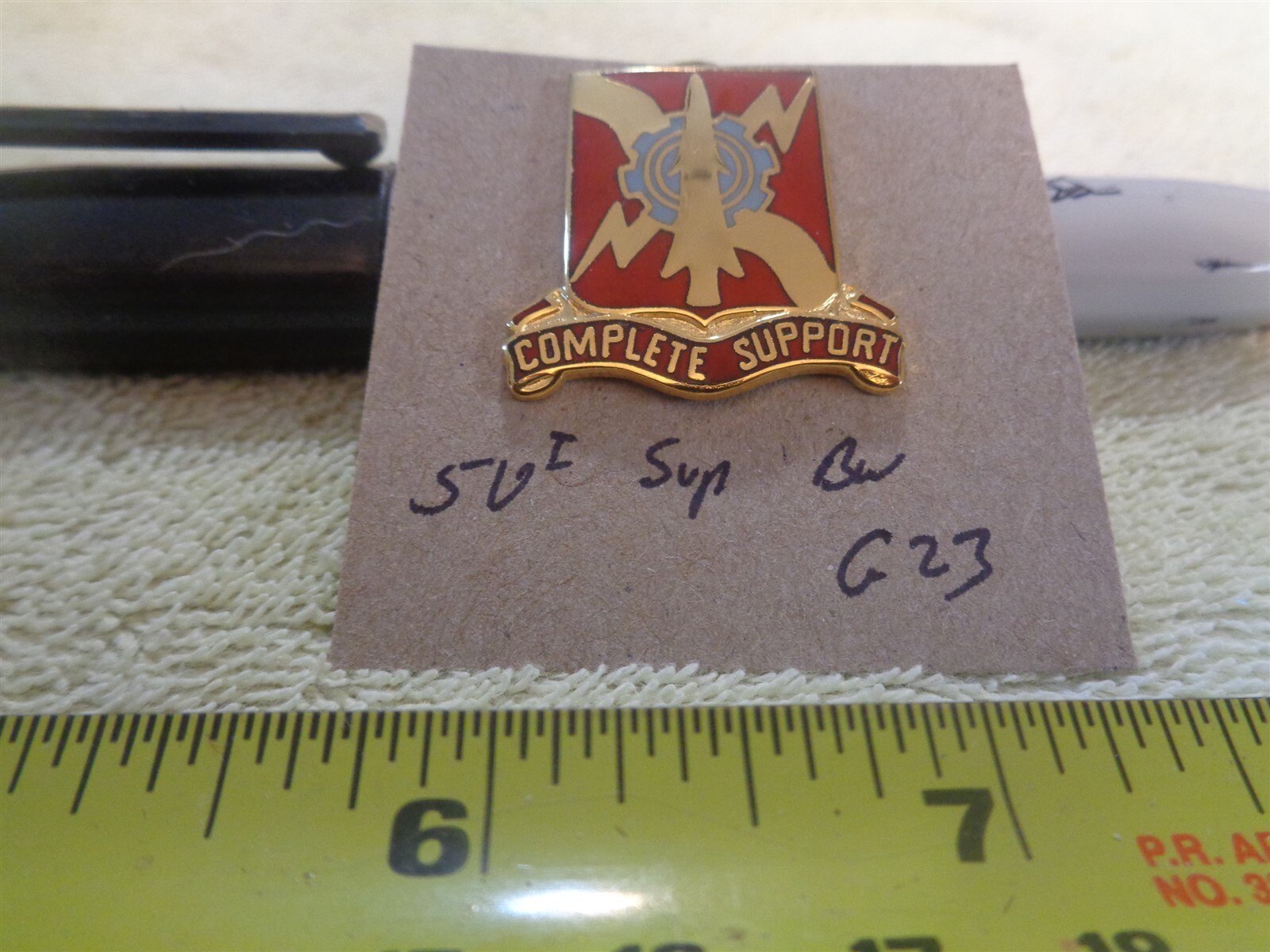 50th Support Battalion G23 Unit Crest, DI, DUI (DRAW#Z9)