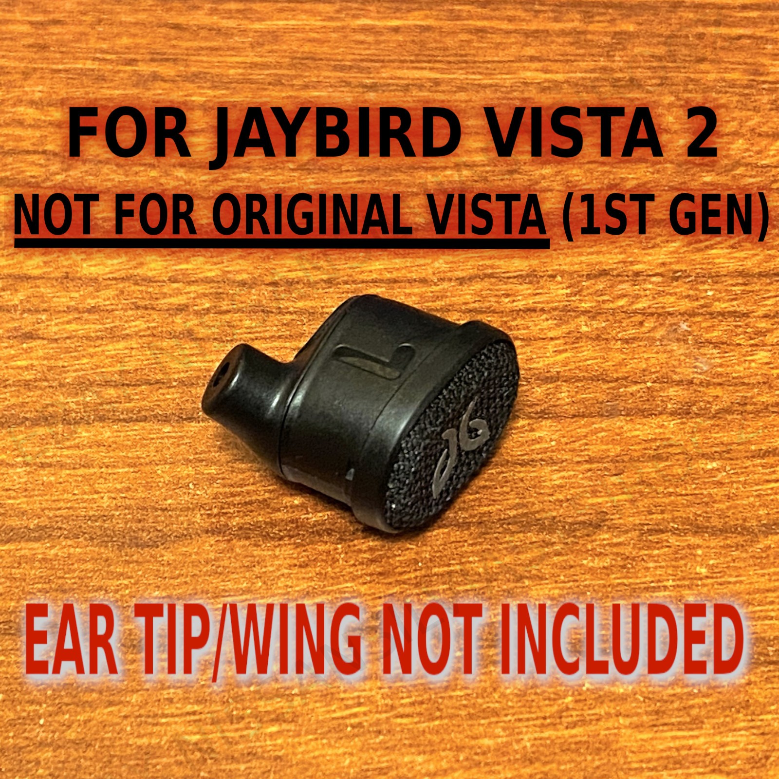 Replacement Black Left Headphone For Jaybird Vista 2 True Wireless