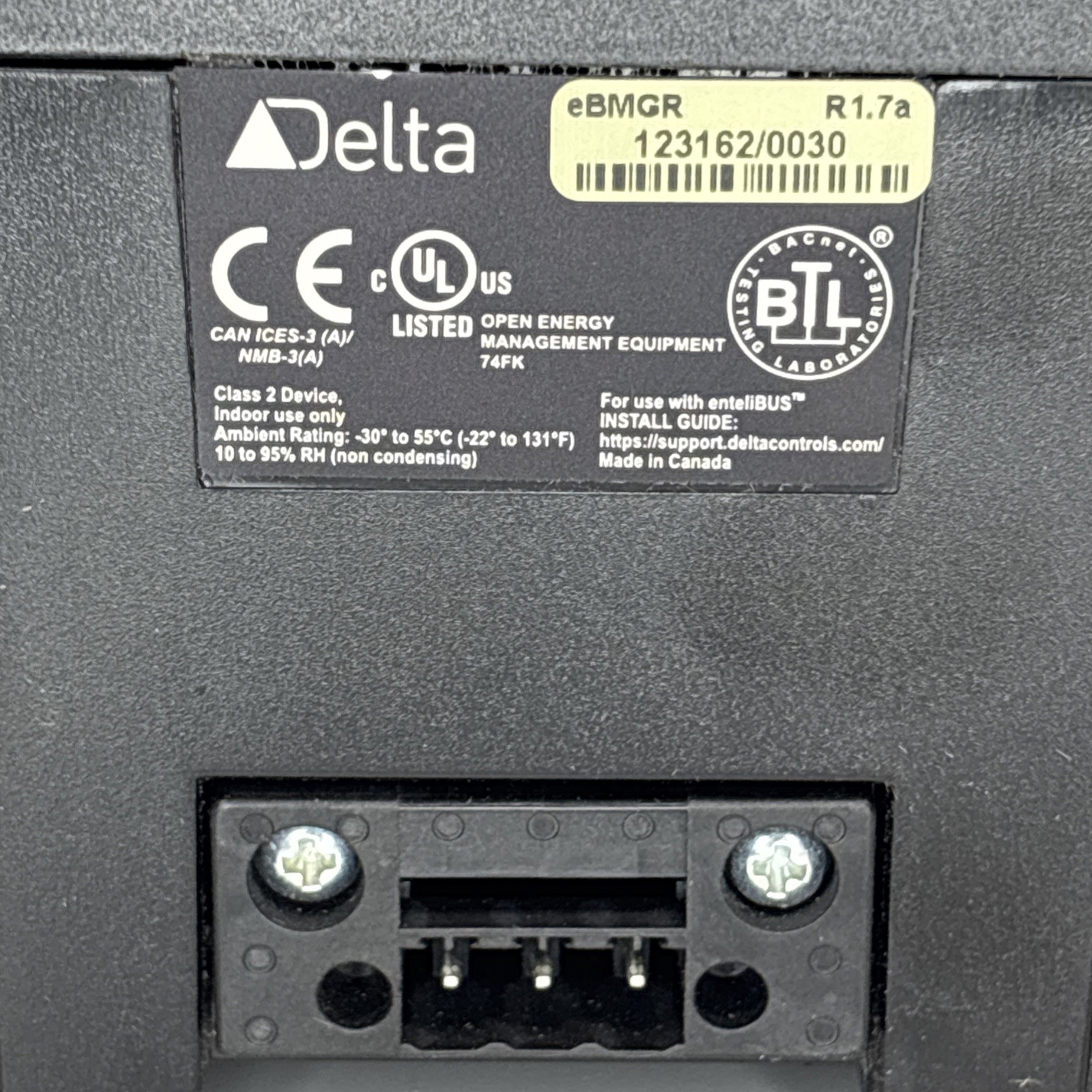 Delta Controls eBMGR enteliBUS BACnet Manager Module New Open Box