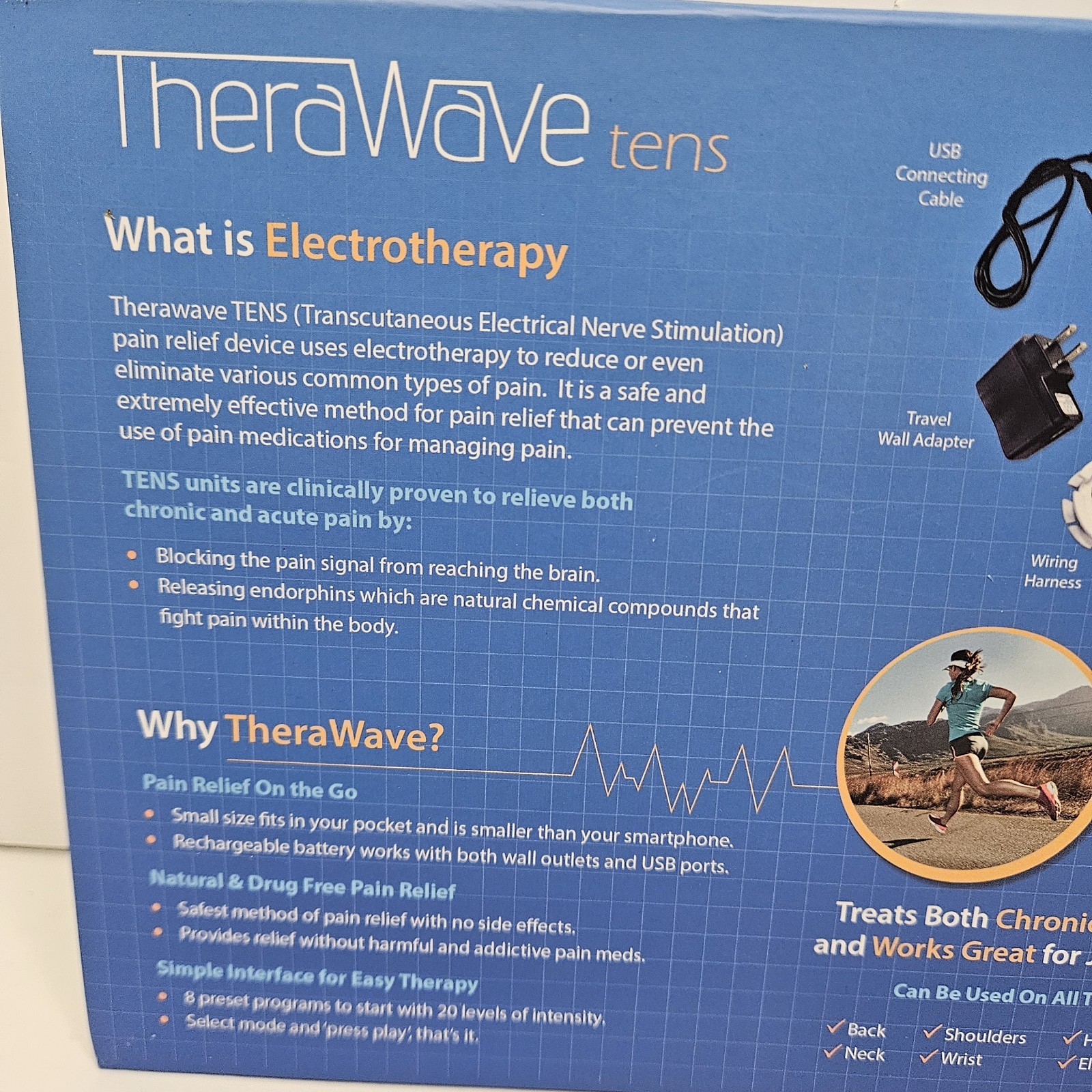 Therawave Tens Unit Electrotherapy Pain Relief