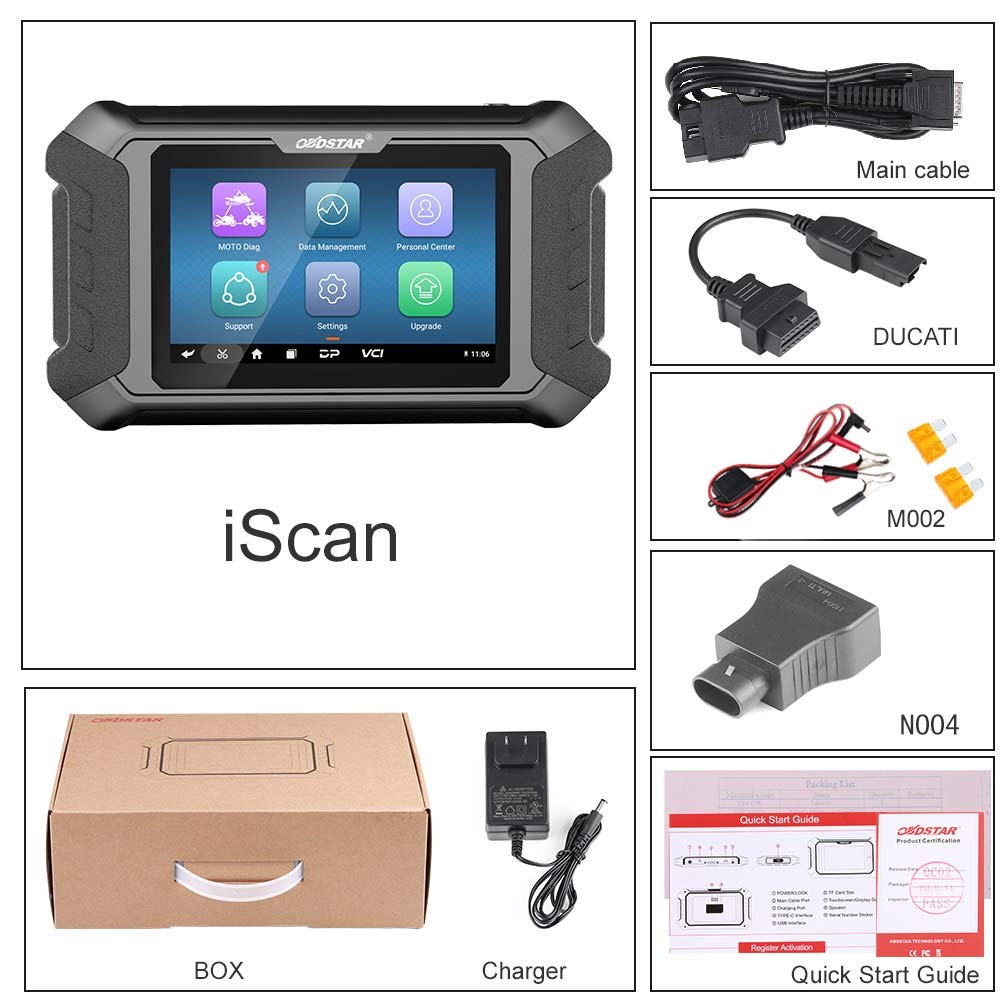 OBDSTAR ISCAN For DUCATI Motorcycle Diagnostic Scanner Immo KEY Progarmming