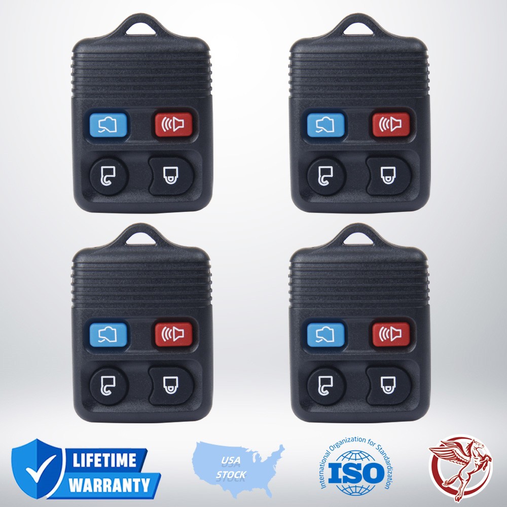 4PCS Keyless Entry Remote Replacement Car Key Fob Transmitter For Lincoln Ford