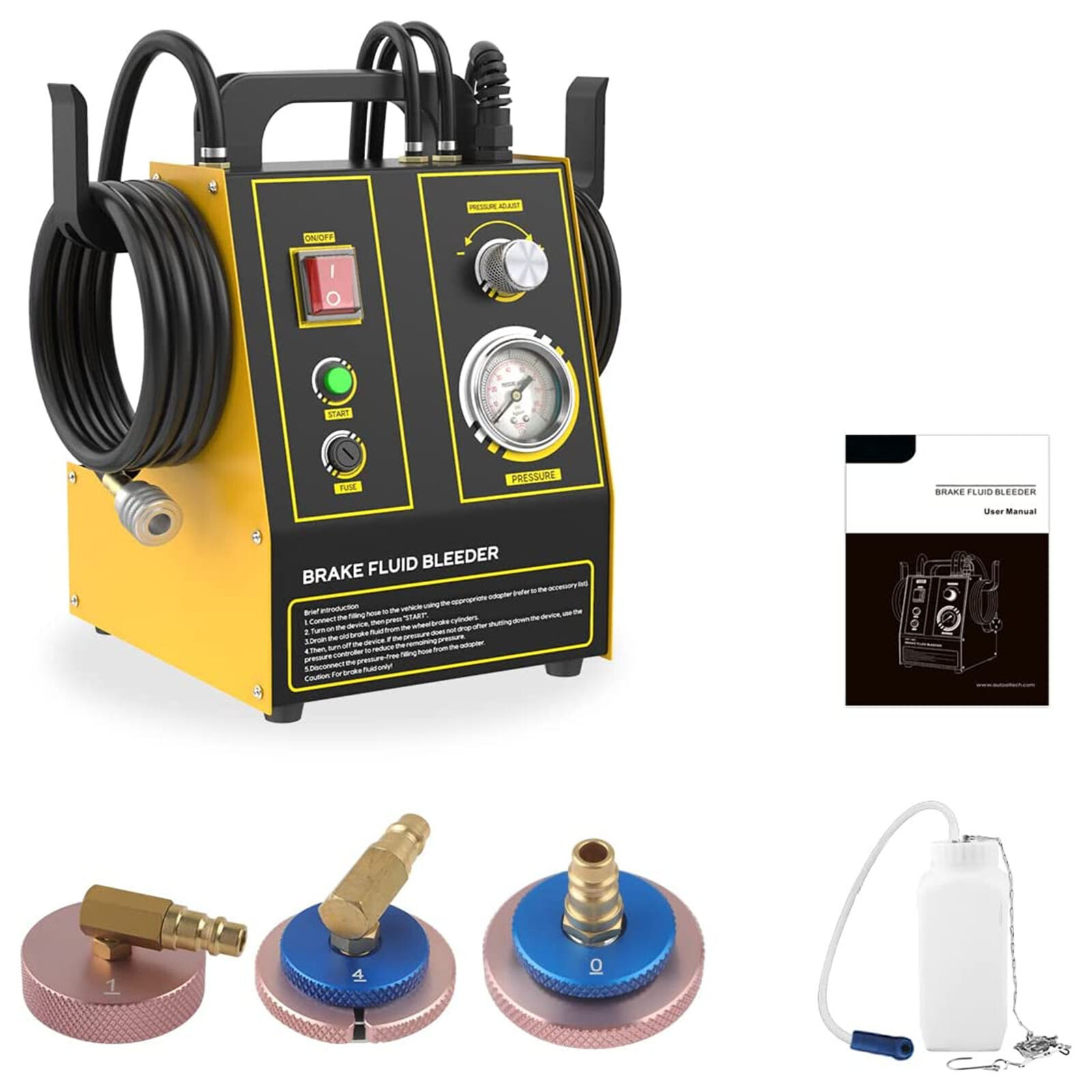 Brake Bleeding Machine - Electric Pressure Bleeder for Car Brake System