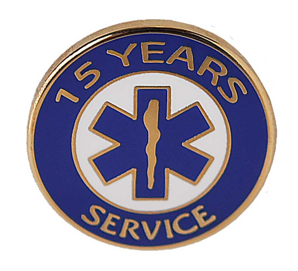 15 year EMS Years of Service Pin - Set of 5