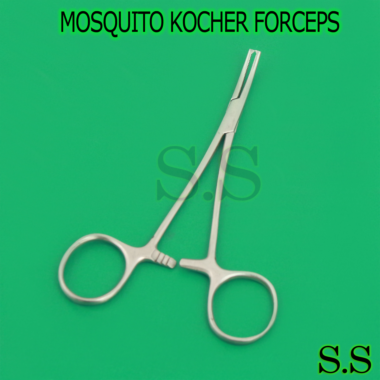 3 Mosquito Kocher Forceps 5.00" Curved with 1x2 teeth