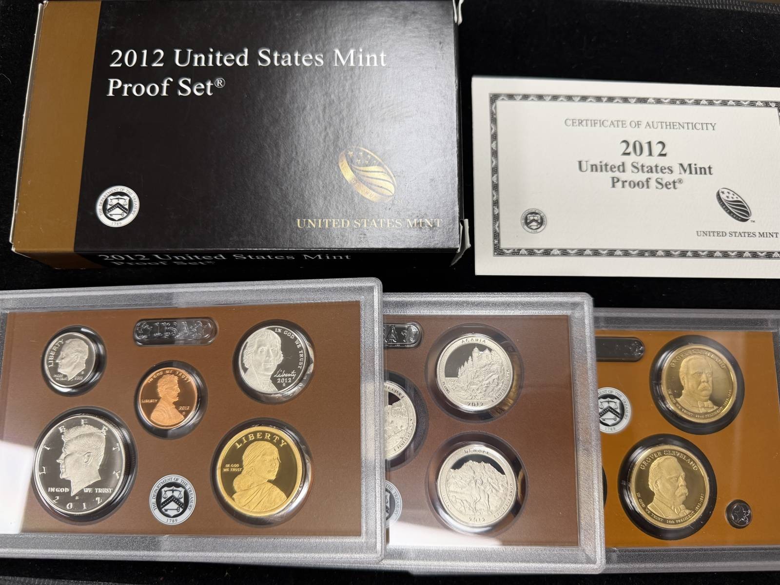 2012-S U.S. Clad Proof Set: Complete 14-Coin Set, Original Packaging