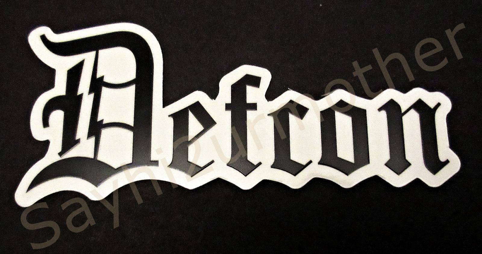 DEFCON GROUP OLD ENGLISH STICKER DEFENSE CONDITION MFG VANS SYNDICATE SLAP