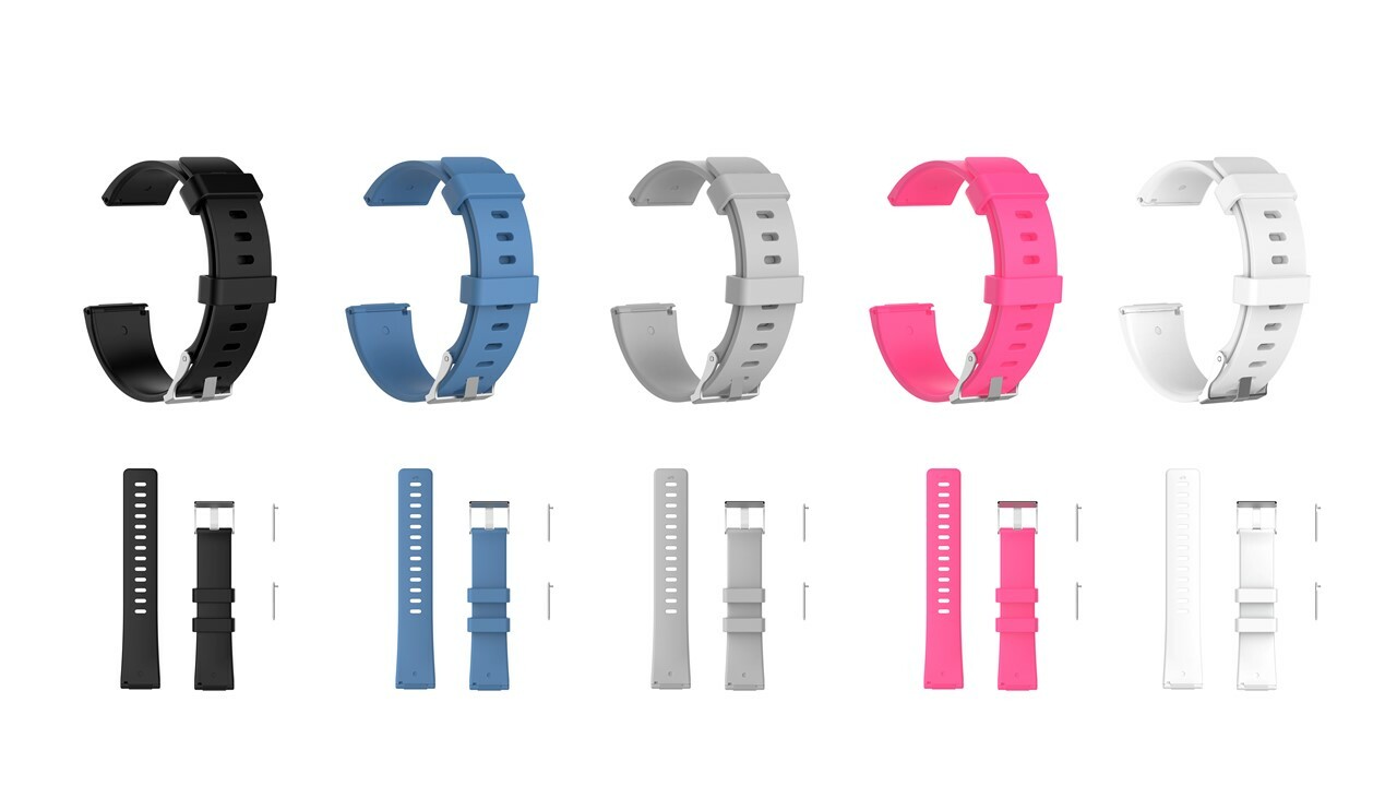 Replacement Classic Wristband Metal Buckle Strap Bracelet for Fitbit Versa LG SM