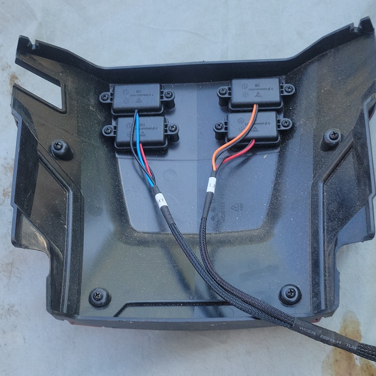 Quantum Mobility Scooter Front Body Panel w/ Wiring Harness Red/Black