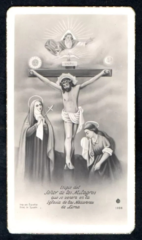 Holy card antique de Jesus santino image pieuses estampa