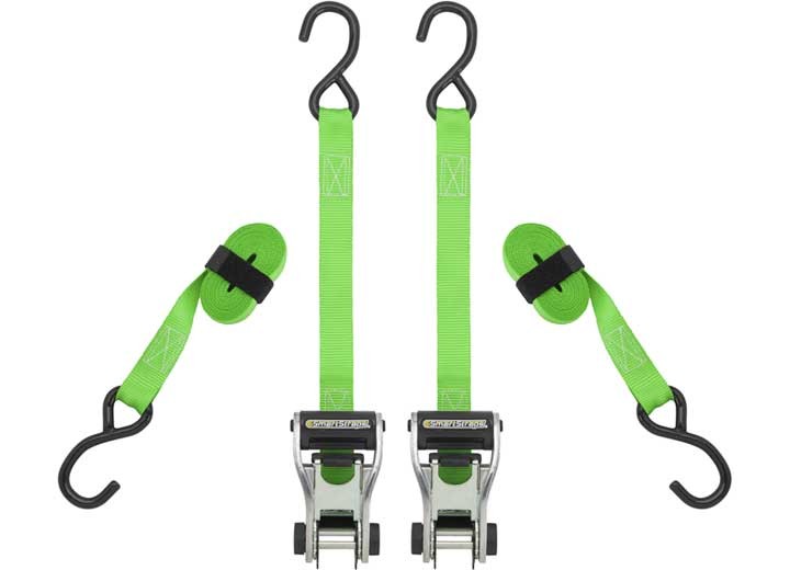 Winston SmartStraps 338 10' 1500lb RatchetX Ratchet Tie Down 2-Pack Green