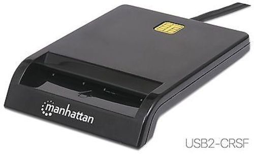 USB Smart Card Friction-Type Contact Reader, Manhattan 101776