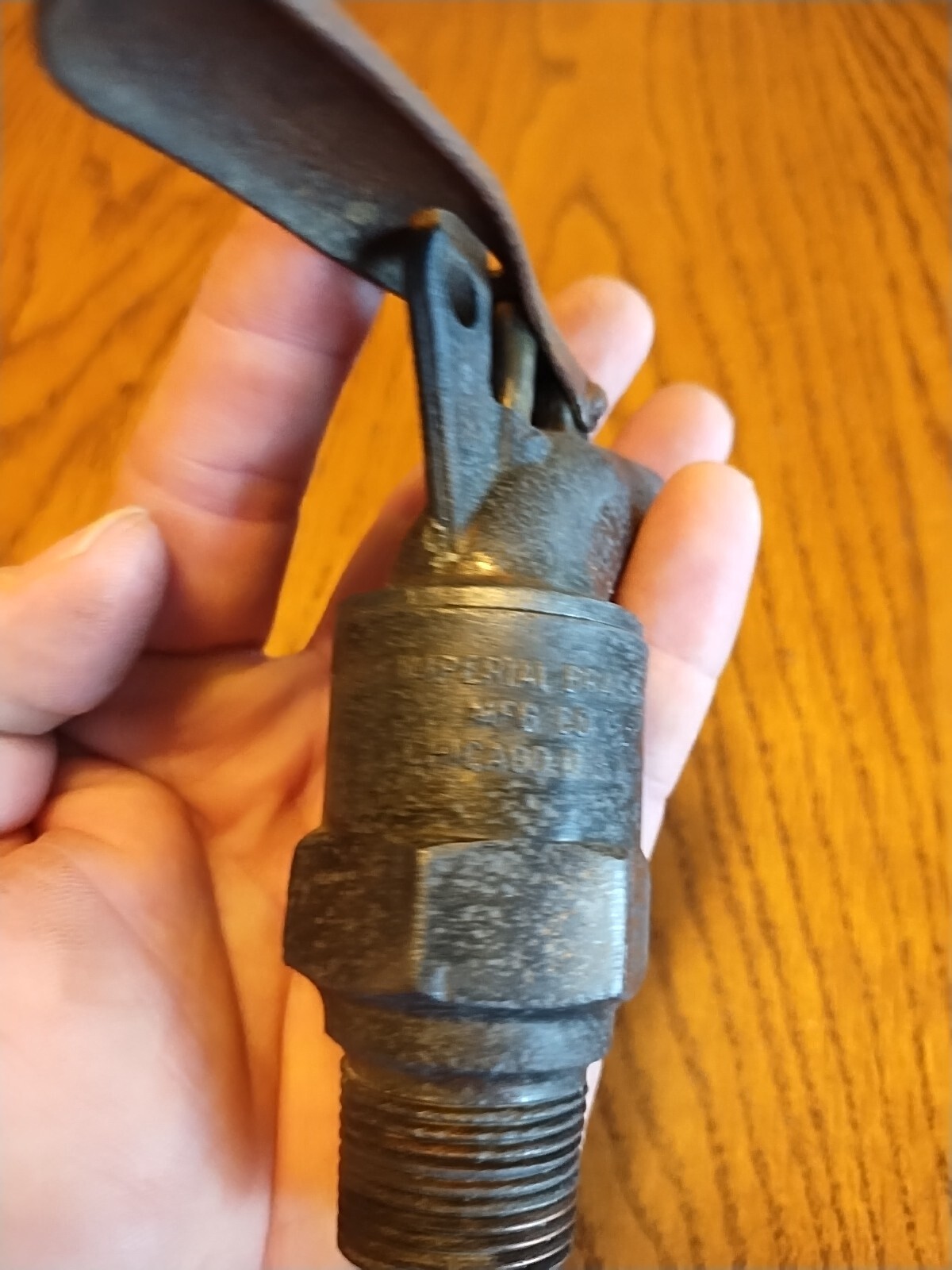 Sette Spigot Imperial Brass Mfg. 1" Thread Lock Spring Handle USA
