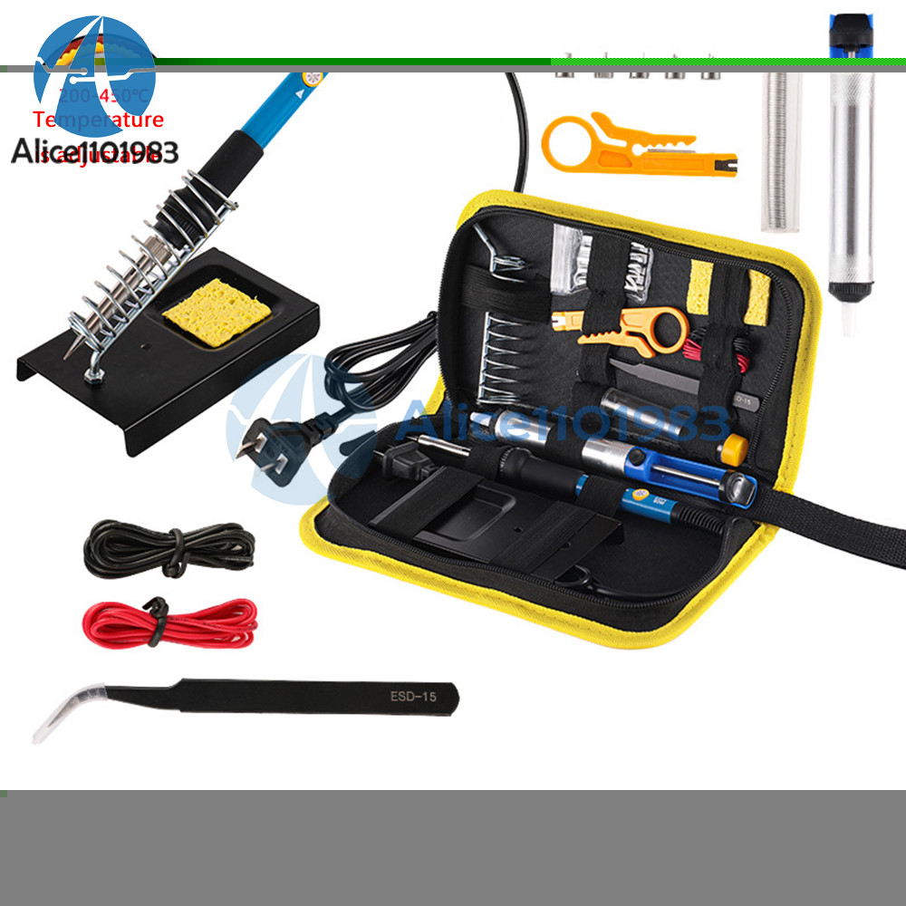 Electric Soldering Iron 220V 110V 60W Welding Tool Adjustable Temperature US/EU