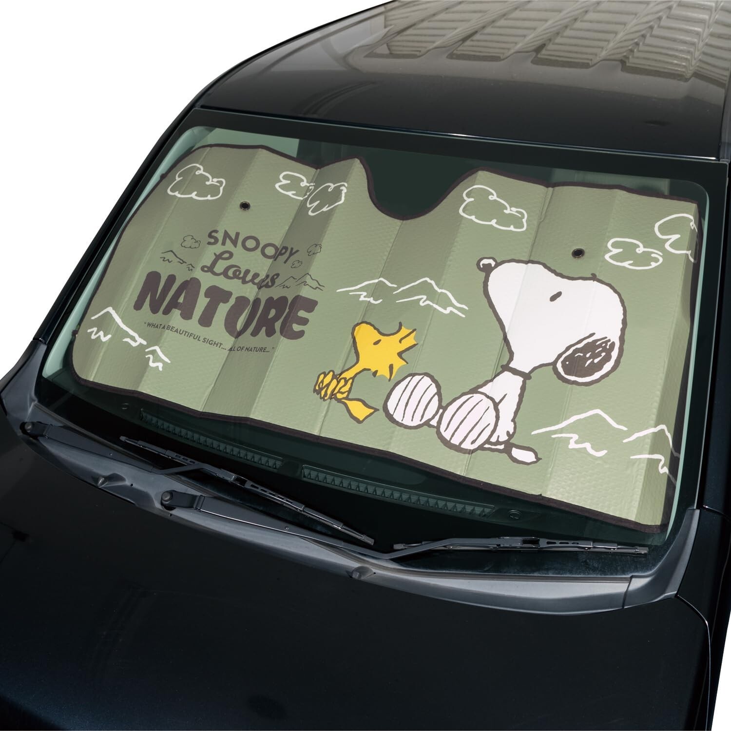 Bonform Car Sunshade Sun Shade Snoopy Nature 130x60cm