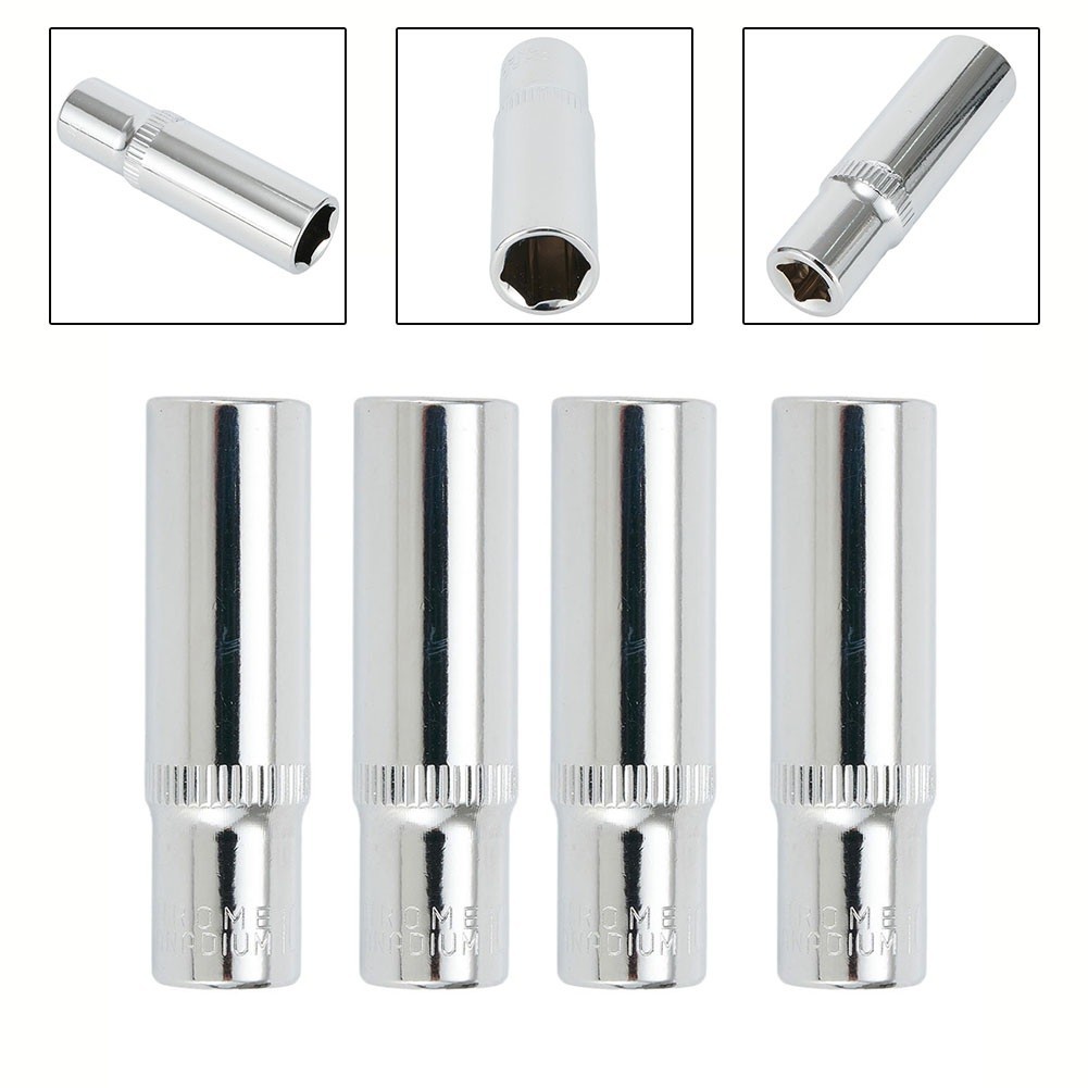 Deep Sockets Deep Sockets Deep Sockets High Grade Chrome Vanadium Steel Socket