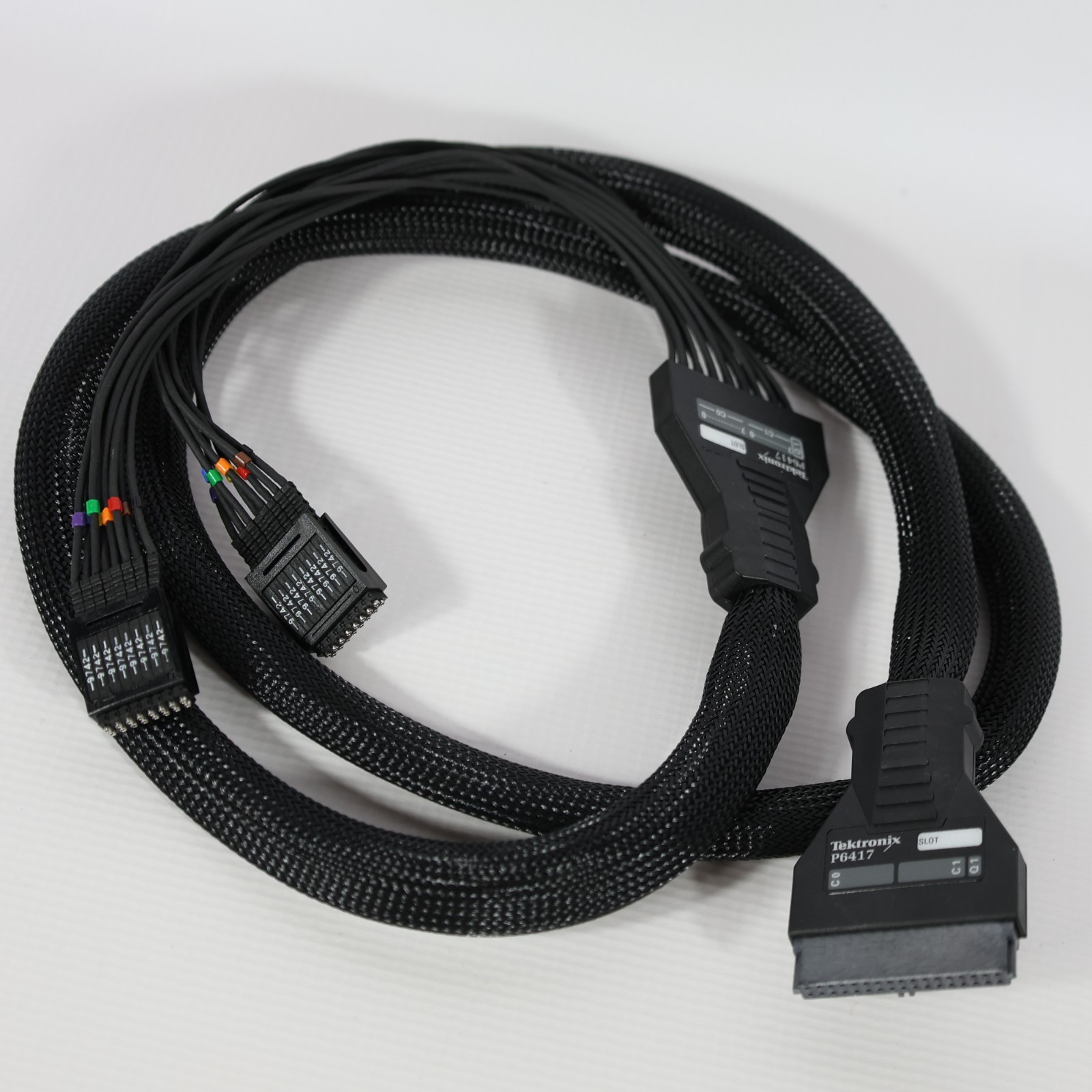 Tektronix P6417 Digital Oscilloscope Ribbon Test Cable Q1 Used Good Condition