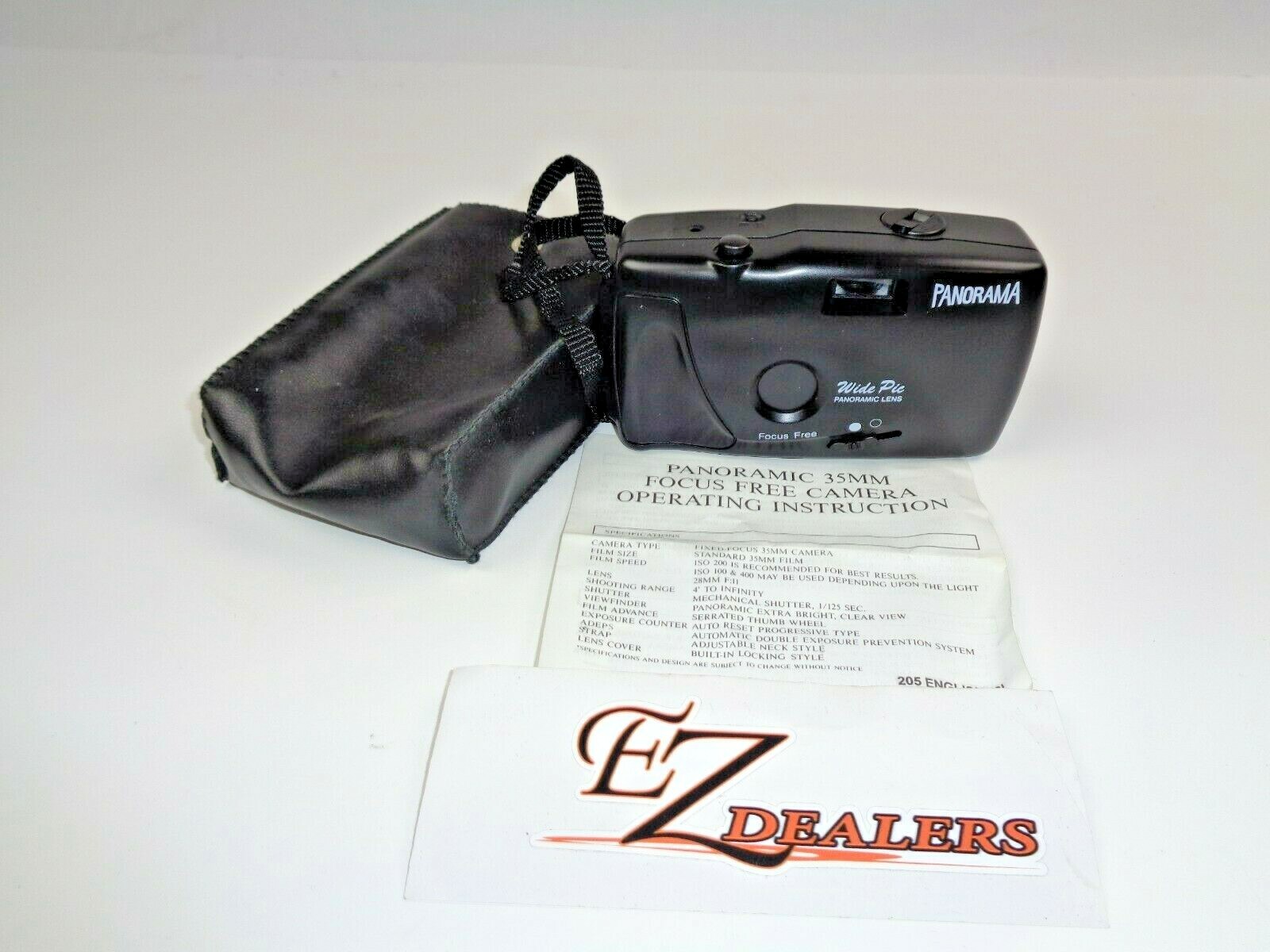 Vintage Panorama Wide Pic Film Camera with Case - Panoramic Lens 35mm - Untested