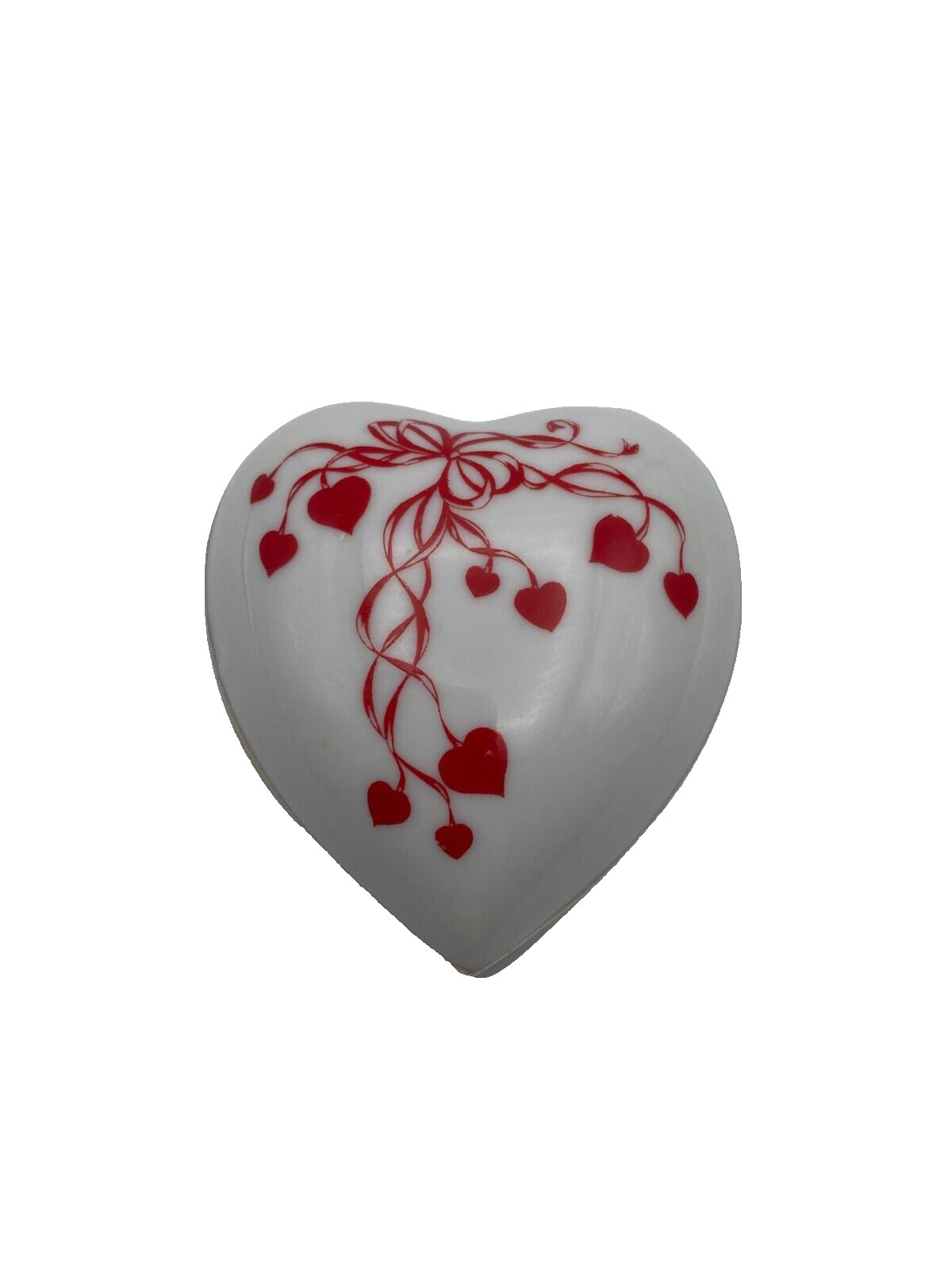 Lefton Porcelain/China Heart Shaped Trinket Box