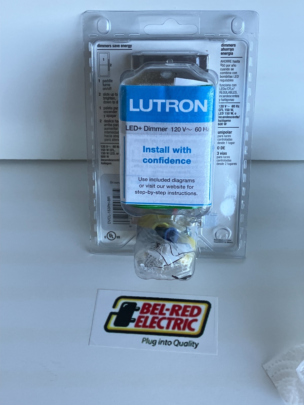 LUTRON DIVA C-L DIMMER DVCL-153PH BLACK